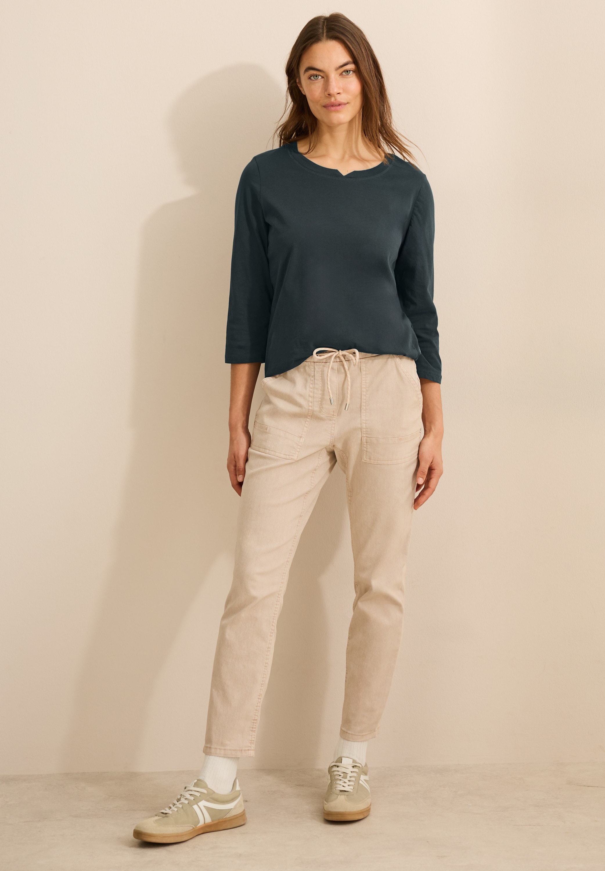 Cecil 3/4-Arm-Shirt, aus reiner Baumwolle
