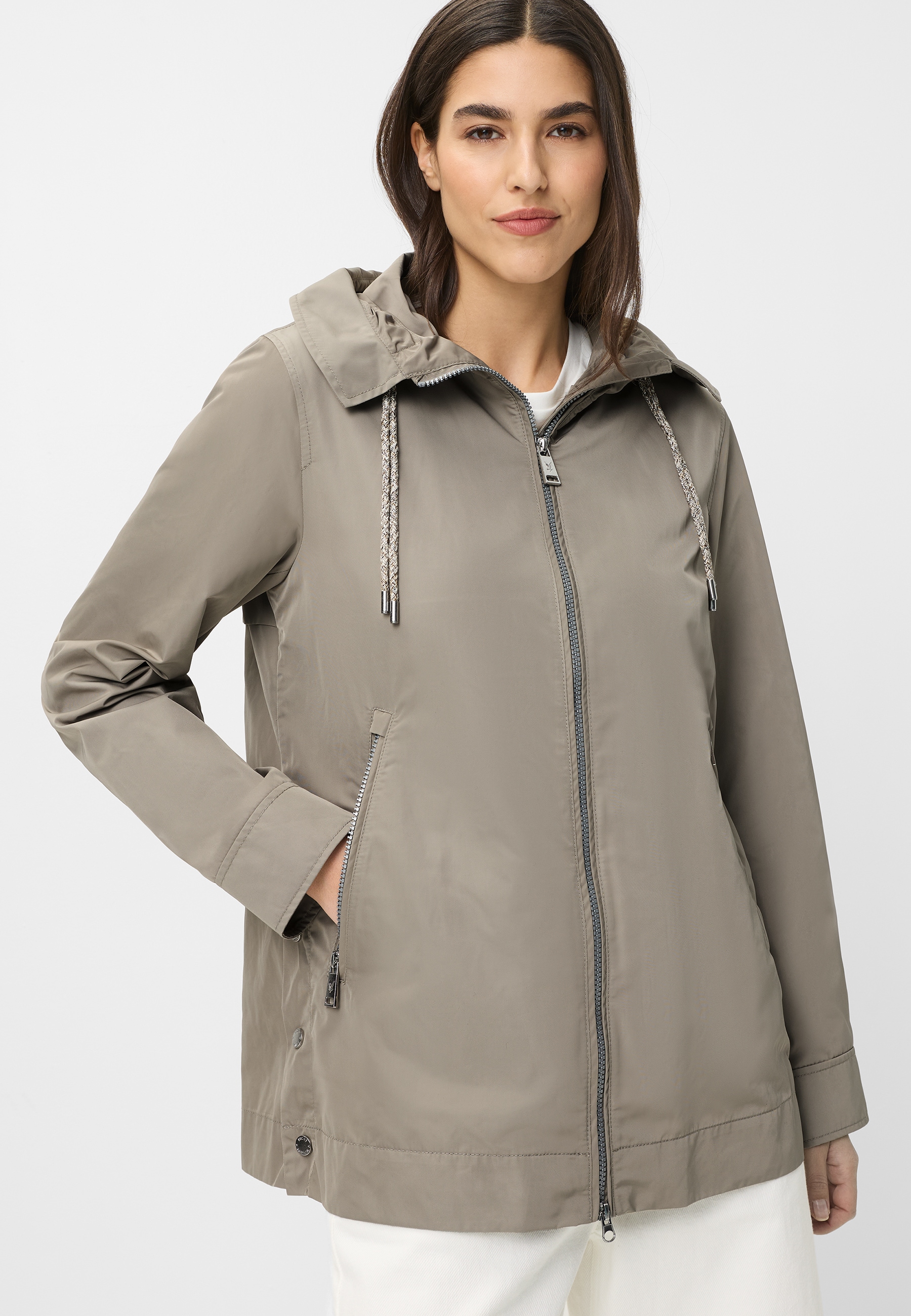 Fuchs Schmitt Outdoorjacke "Cityjacke" mit Kapuze Übergangsjacke mit sportiver Kapuze