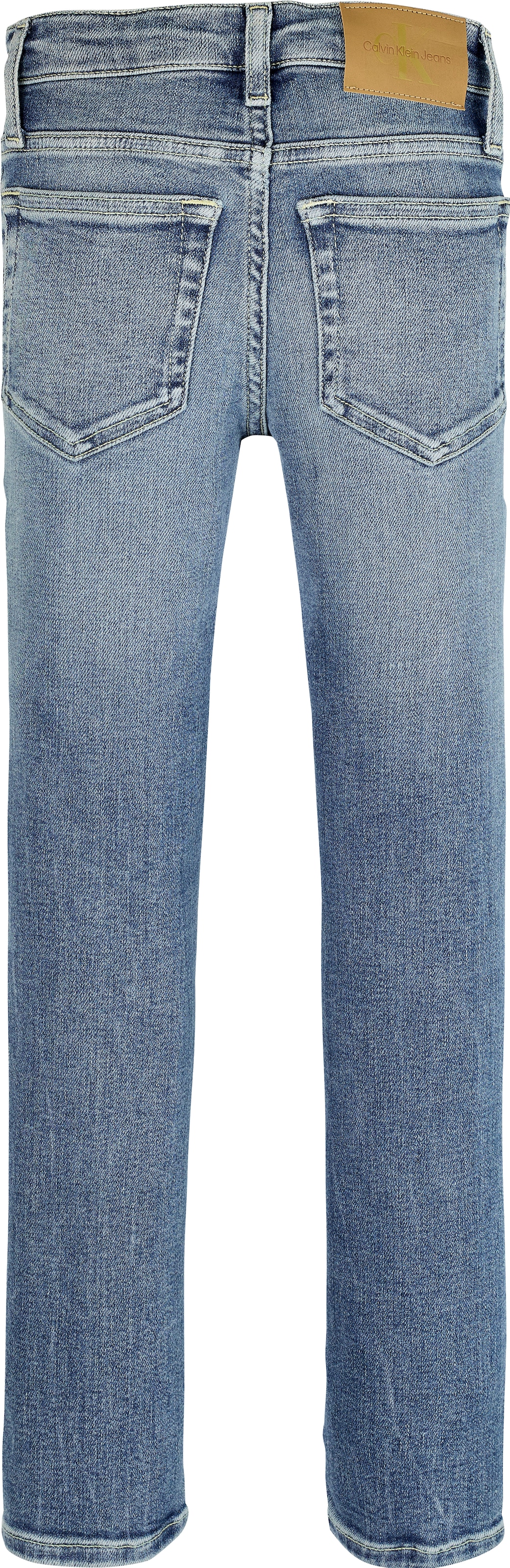 Calvin Klein Jeans Slim-fit-Jeans »SLIM NEW MID BLUE PWS«, für Kinder bis 16 Jahre, in cooler Waschung