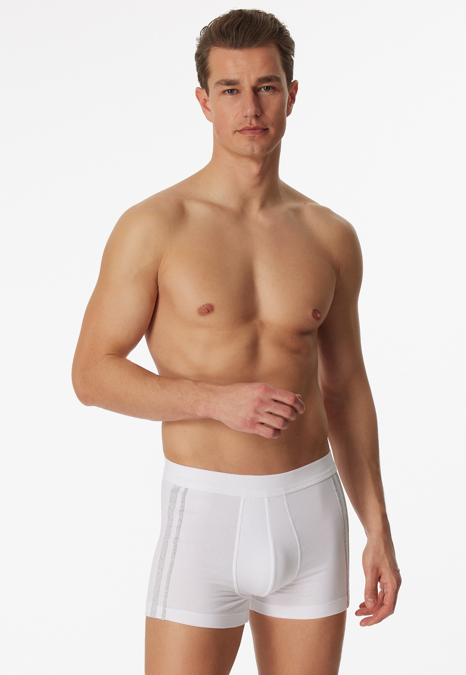 Schiesser Boxer »"95/5"«, (3er-Pack), mit softem, tonalem Bund, kontraststarke Seitenstreifen