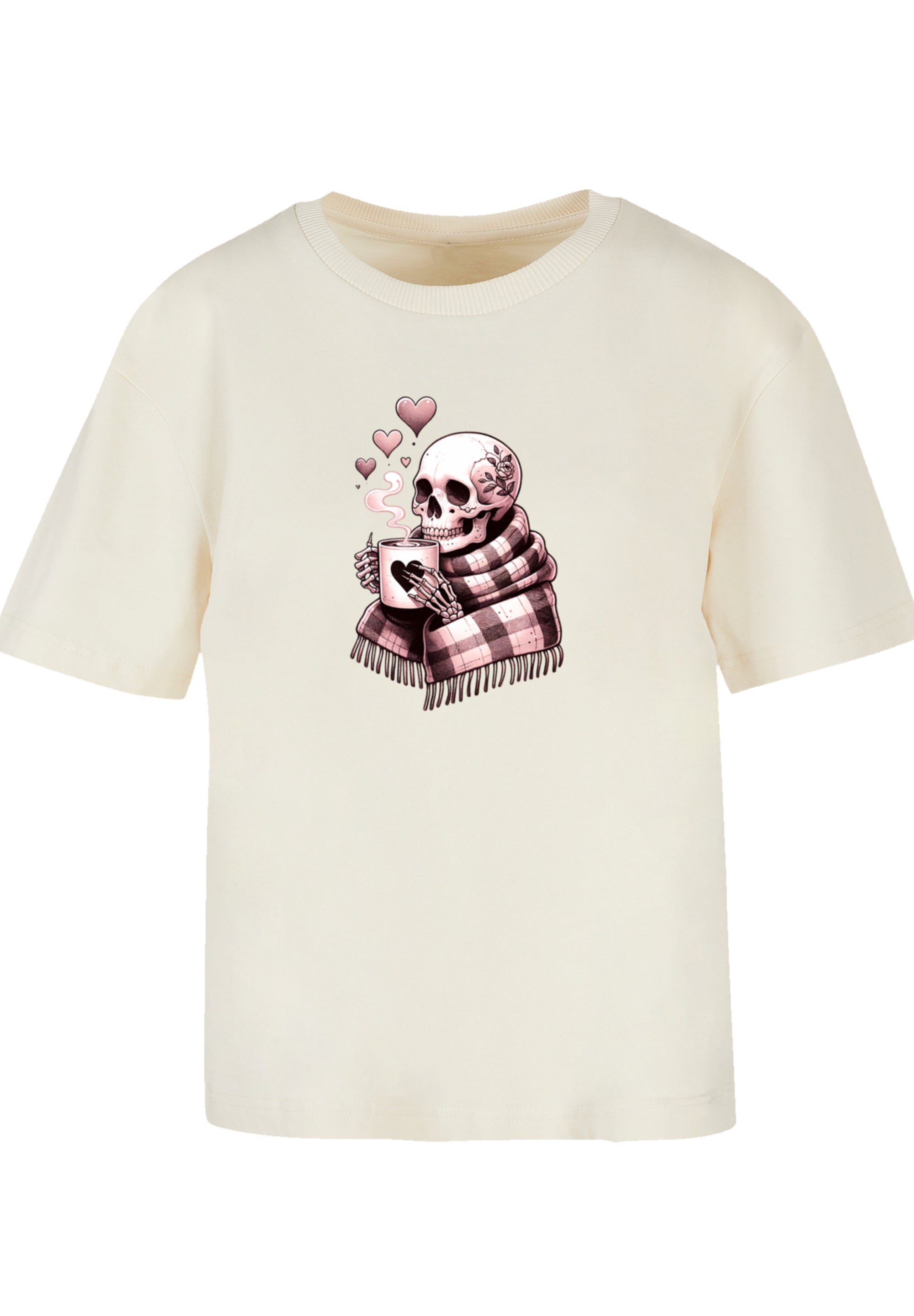 F4NT4STIC T-Shirt »Cozy Winter Skelett«, Premium Qualität