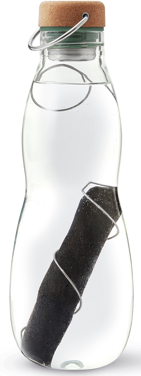 black+blum Trinkflasche »Eau Good«, (1 tlg.), 650 ml, inkl. Aktivkohlefilter
