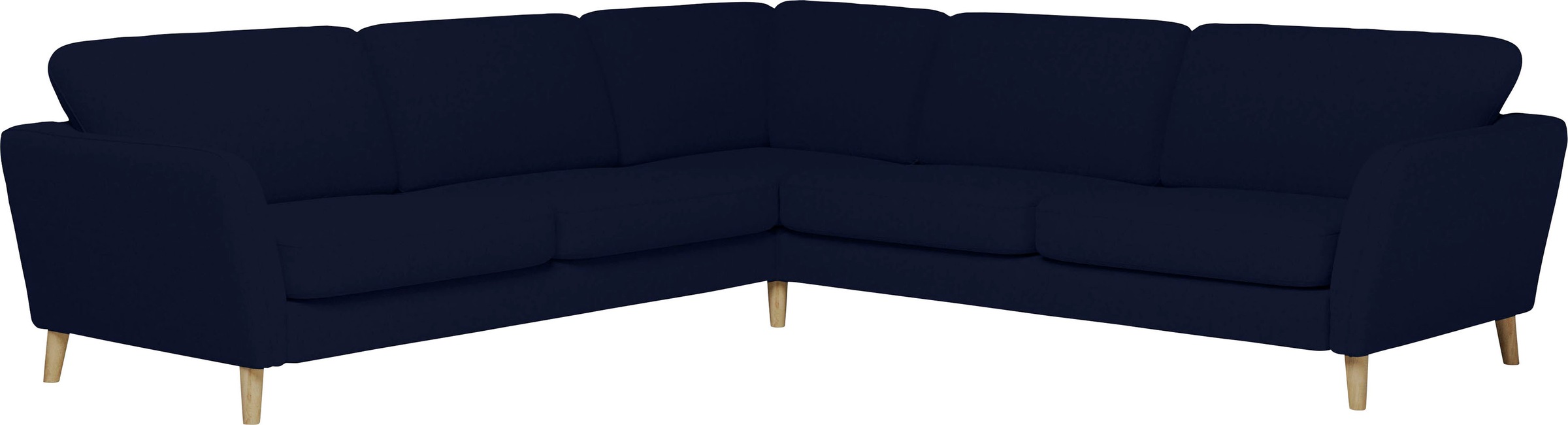 Home affaire Ecksofa »MARSEILLE 278/278 cm, L-Form,«, gleichschenklig, aus Eiche-Massivholz Beinen, verschiedene Bezüge