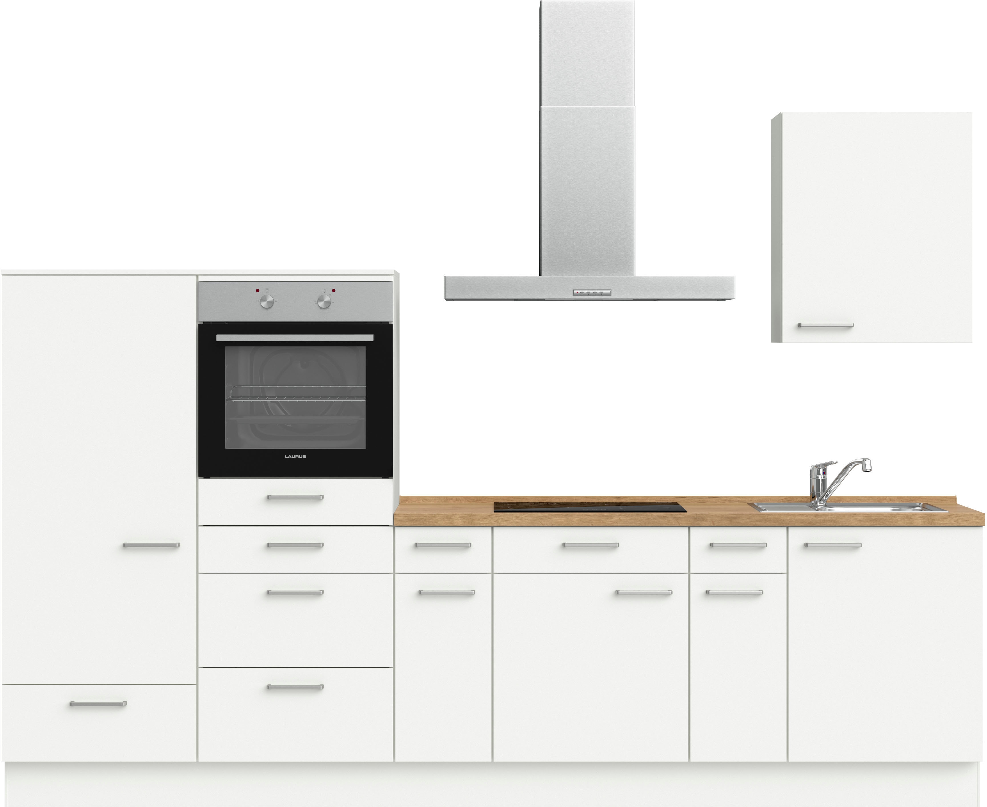 nobilia Küchenzeile ""Touch I", NEU: individuell anpassbar mit gratis Profi-Beratung" vormontiert, Breite 300 cm, Ausrichtung wählbar, wahlw. mit E-Geräten