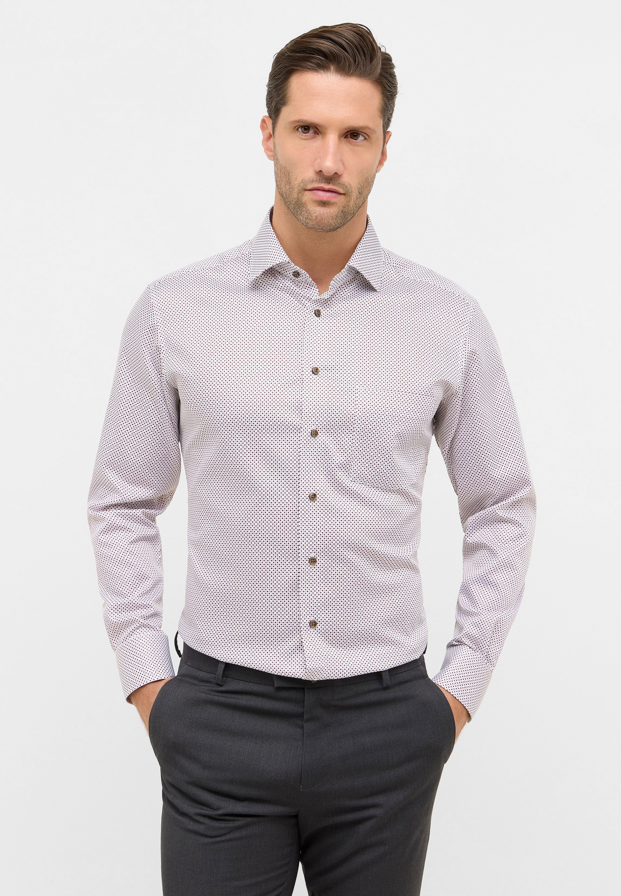Eterna Langarmhemd "MODERN FIT" NON IRON (bügelfrei)