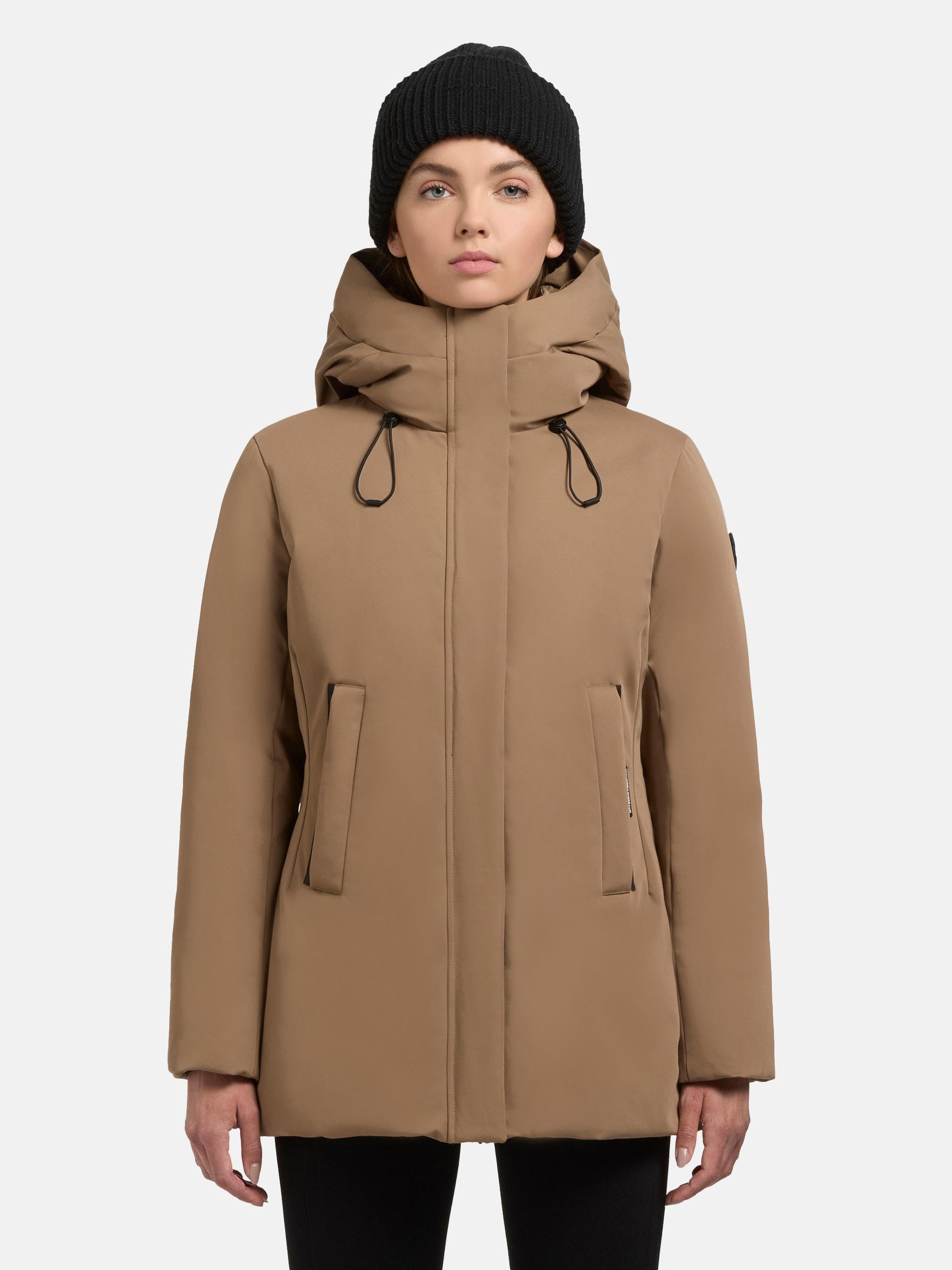 khujo Winterjacke »Palla-YM«, mit Kapuze, Damen Wintermantel mit verstellbarer Kapuze