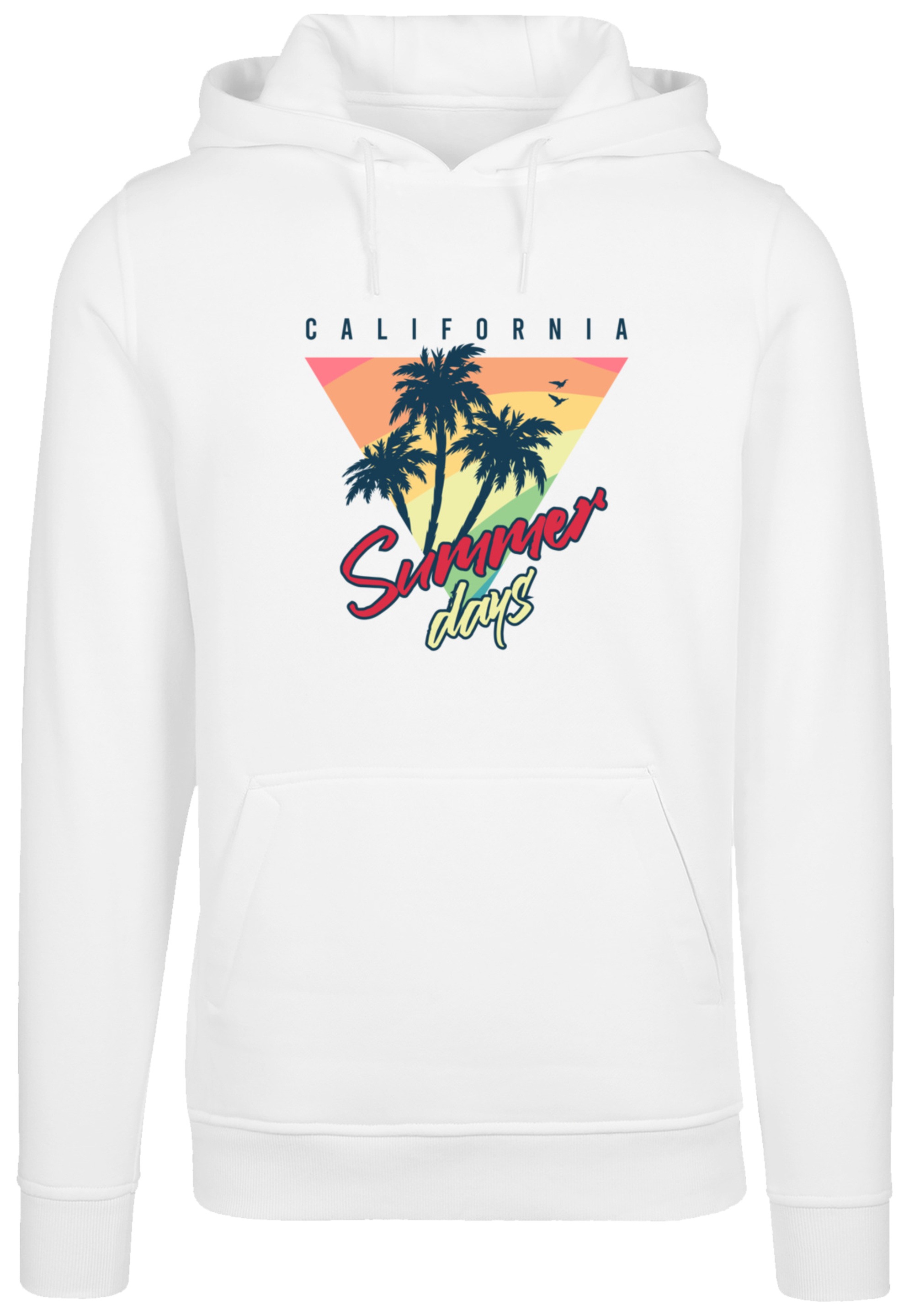F4NT4STIC Kapuzenpullover »California Palmen Retro«, Premium Qualität