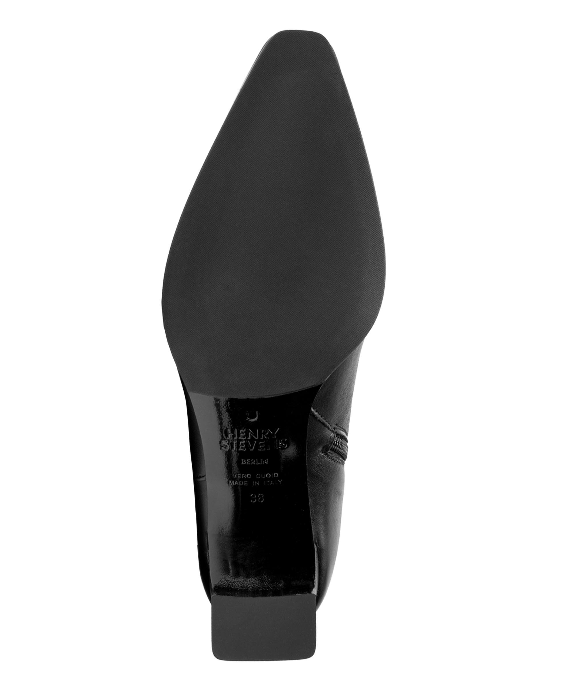 Henry Stevens Schlupfboots »Madison ZB70 Businessschuh«, Damen Stiefelette mit Absatz handgefertigt, Lederschuhe