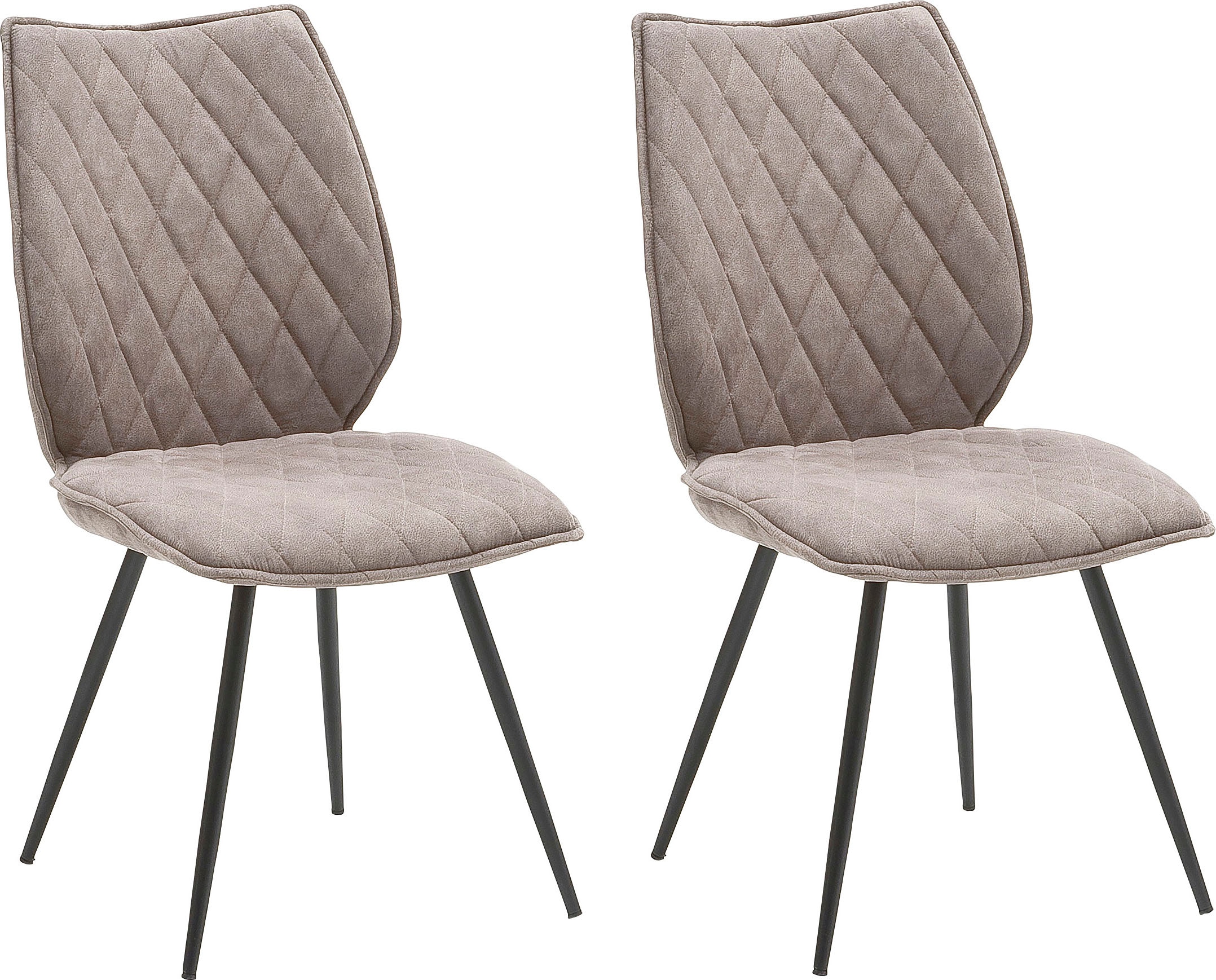 MCA furniture 4-Fußstuhl "Navarra" () 2 Stk. 2-er Set mit Stoffbezug, belas günstig online kaufen