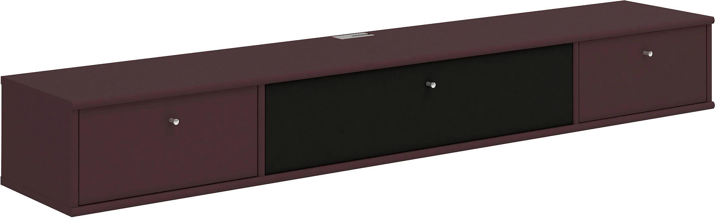 Hammel Furniture TV-Board »Mistral Fernsehschrank, Medienmöbel, Hängend«, mit Klappe mit Akustikstoff, Kabeldurchführung, Lowboard, B: 177 cm