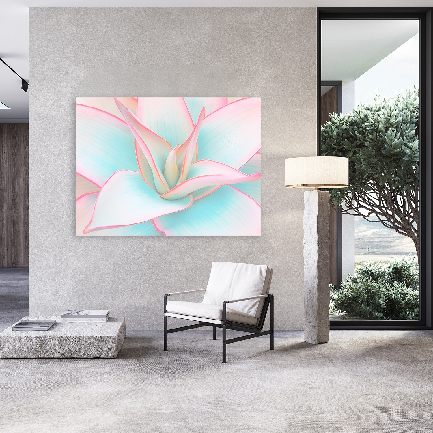 queence Acrylglasbild "Blüte in Pastelltönen" Abstrakt  Abstrakte  Blumen günstig online kaufen