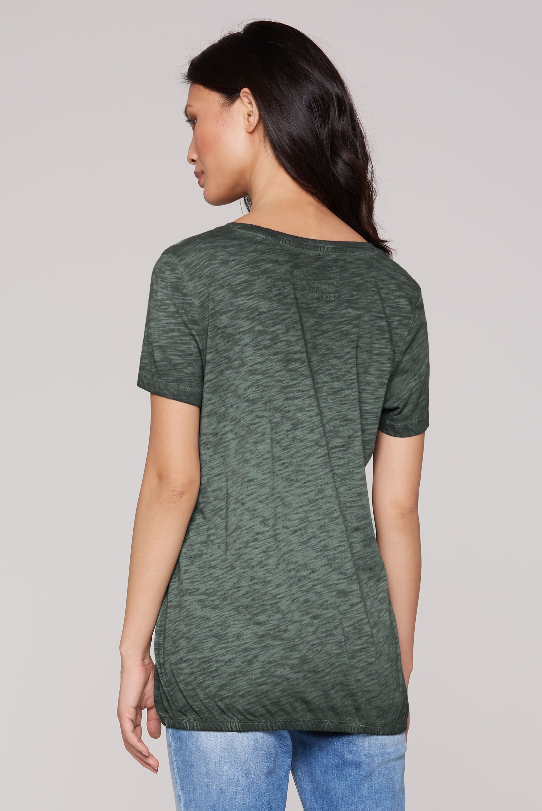 SOCCX V-Shirt, mit Gummizug im Saum