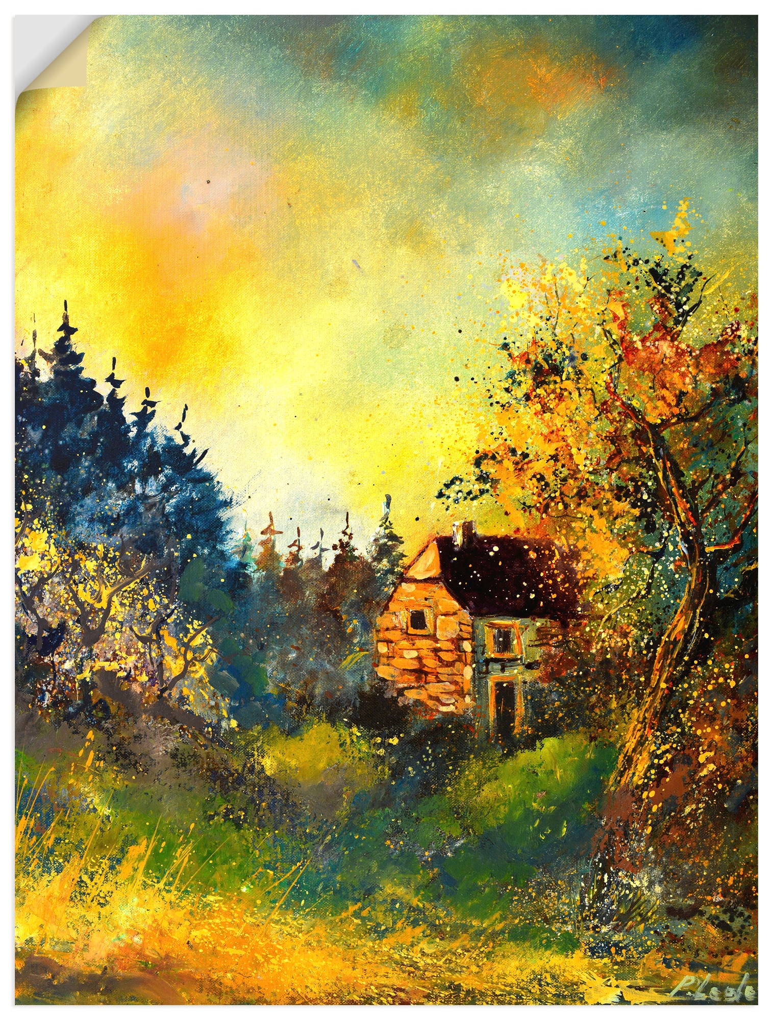 Artland "Remote house" Gartenbilder 1 Stk. tlg. als Alubild, Leinwandbild, Poster, Wandaufkleber in verschied. Größen