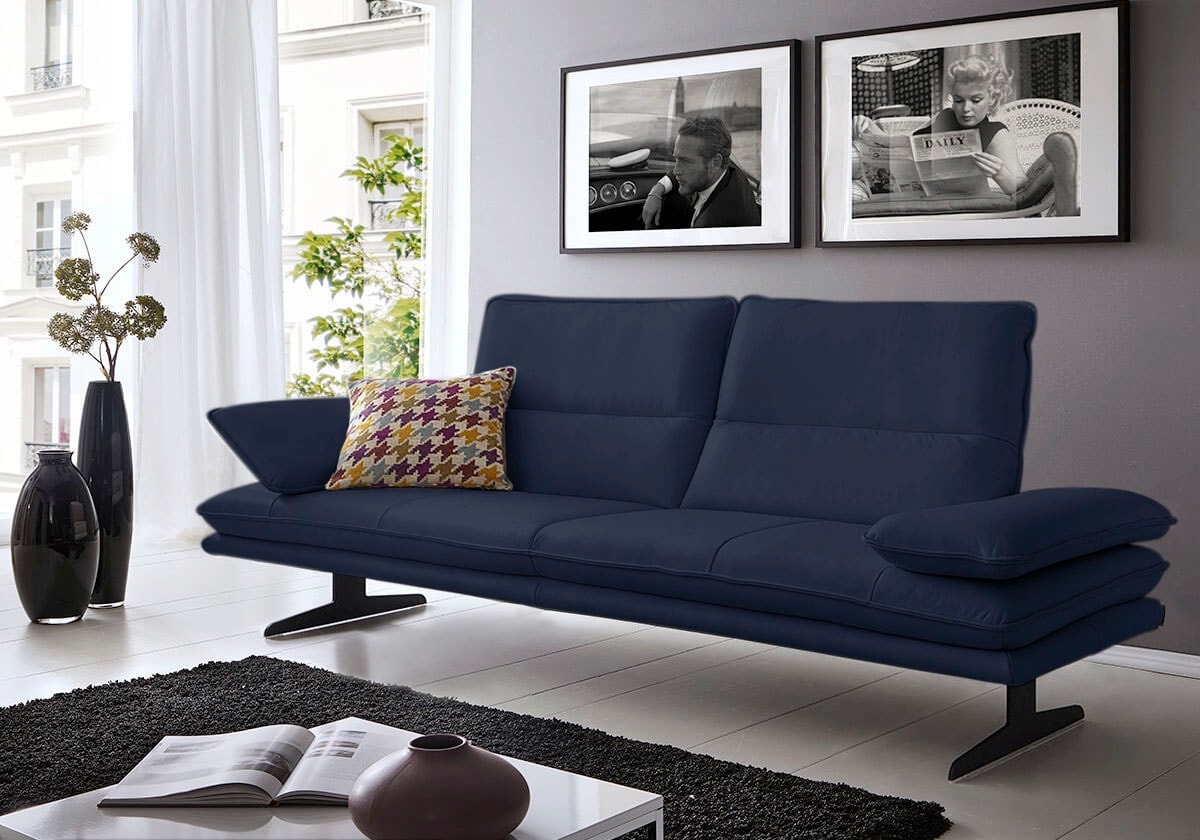 W.SCHILLIG 2,5-Sitzer "broadway, Designsofa mit tollem Sitzkomfort" Sitztiefenverstellung, Kopfteil- & Seitenteilverstellung, Breite 236cm