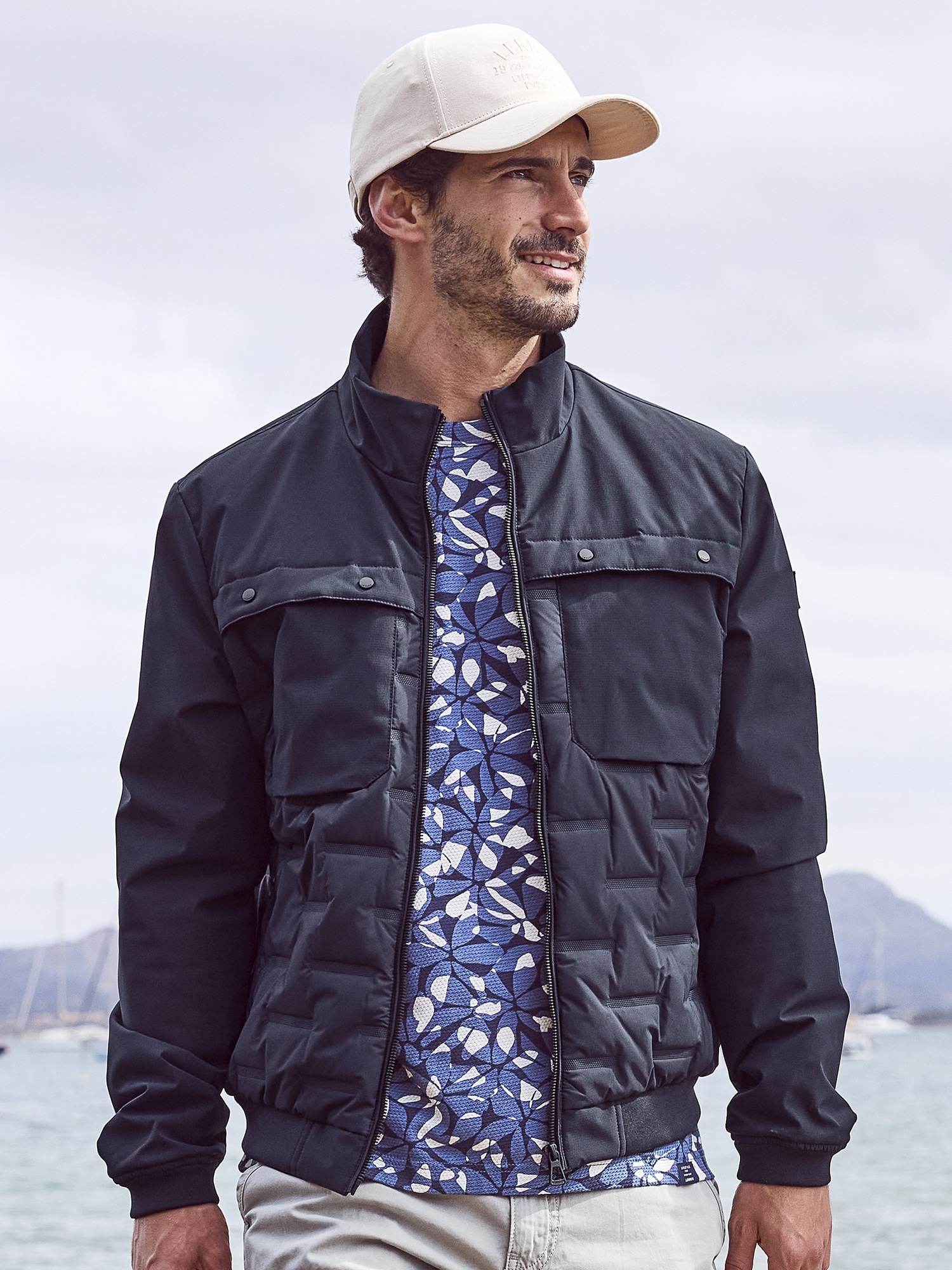 LERROS Steppjacke "Sportiver Blouson, gesteppt" ohne Kapuze