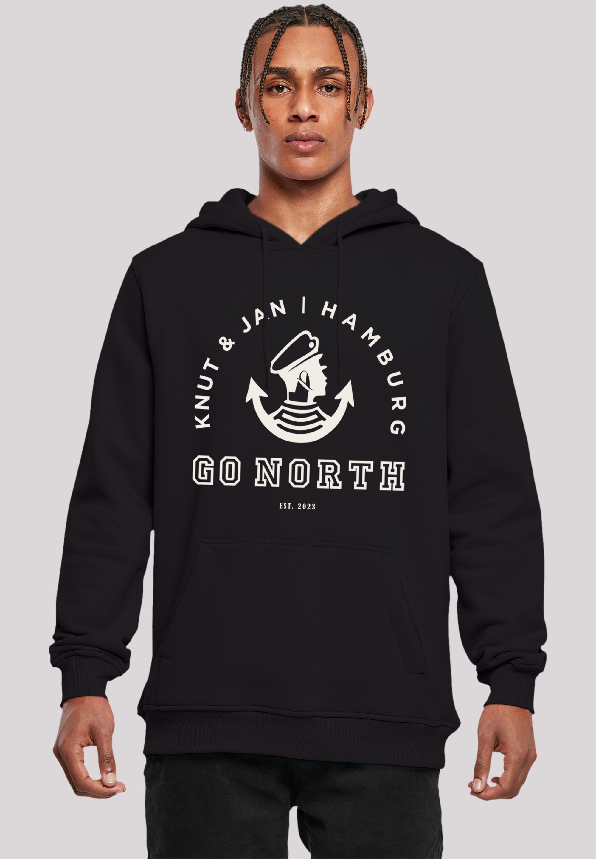 F4NT4STIC Kapuzenpullover "Go North Logo", Print