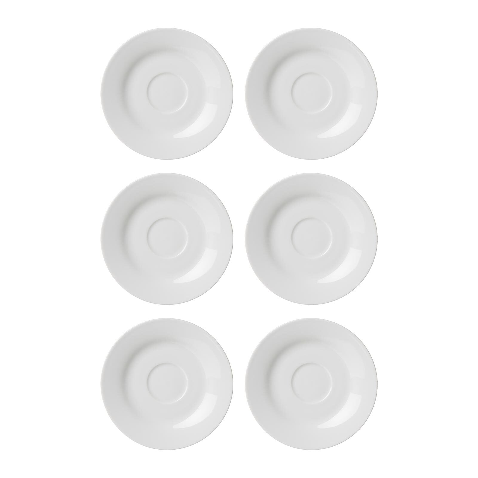 Ritzenhoff & Breker Untertasse "Kaffeeuntertassen Bianco ø 17.0 cm 6er Set weiß"