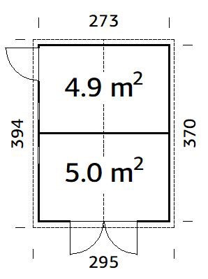 Palmako Gerätehaus »Dan«, transparent