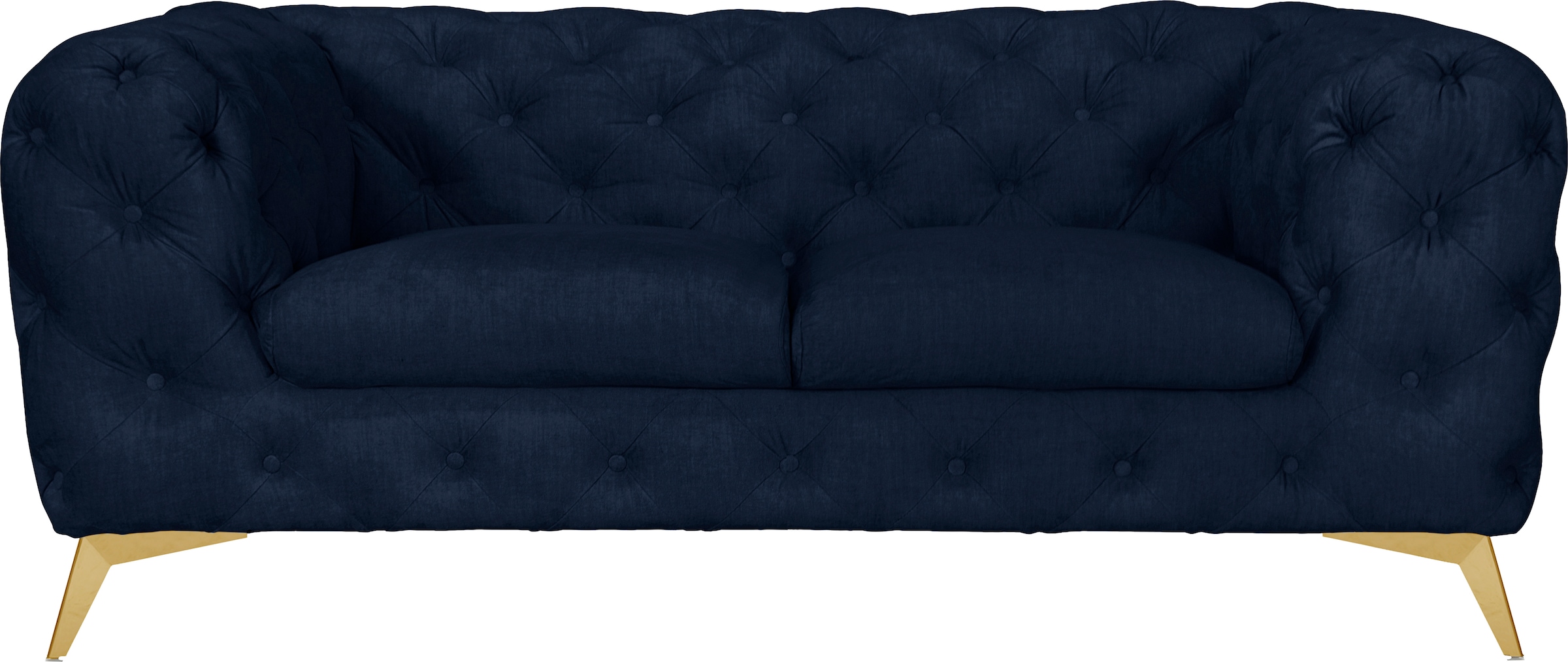 Leonique Chesterfield-Sofa "Glynis", aufwändige Knopfheftung, moderne Chesterfield Optik, Fußfarbe wählbar