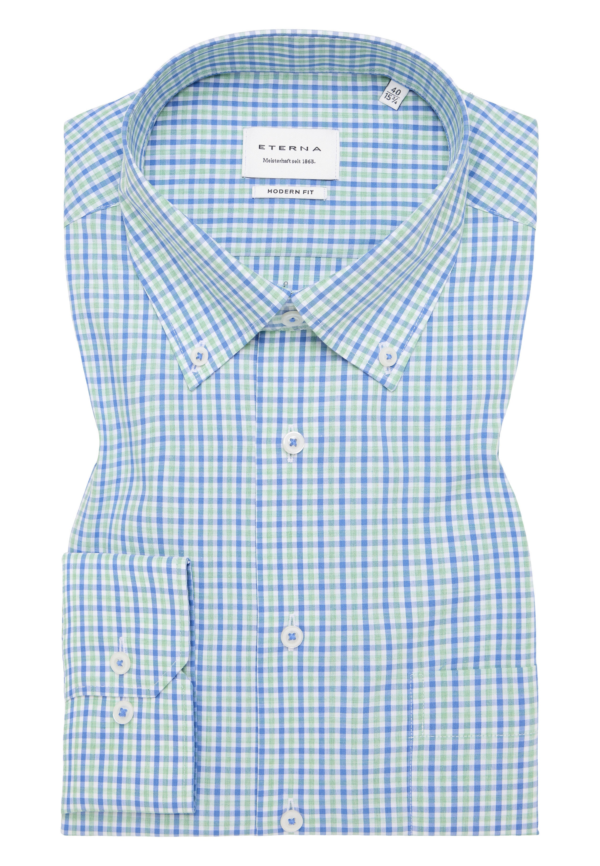 Eterna Langarmhemd »MODERN FIT«, NON IRON (bügelfrei)