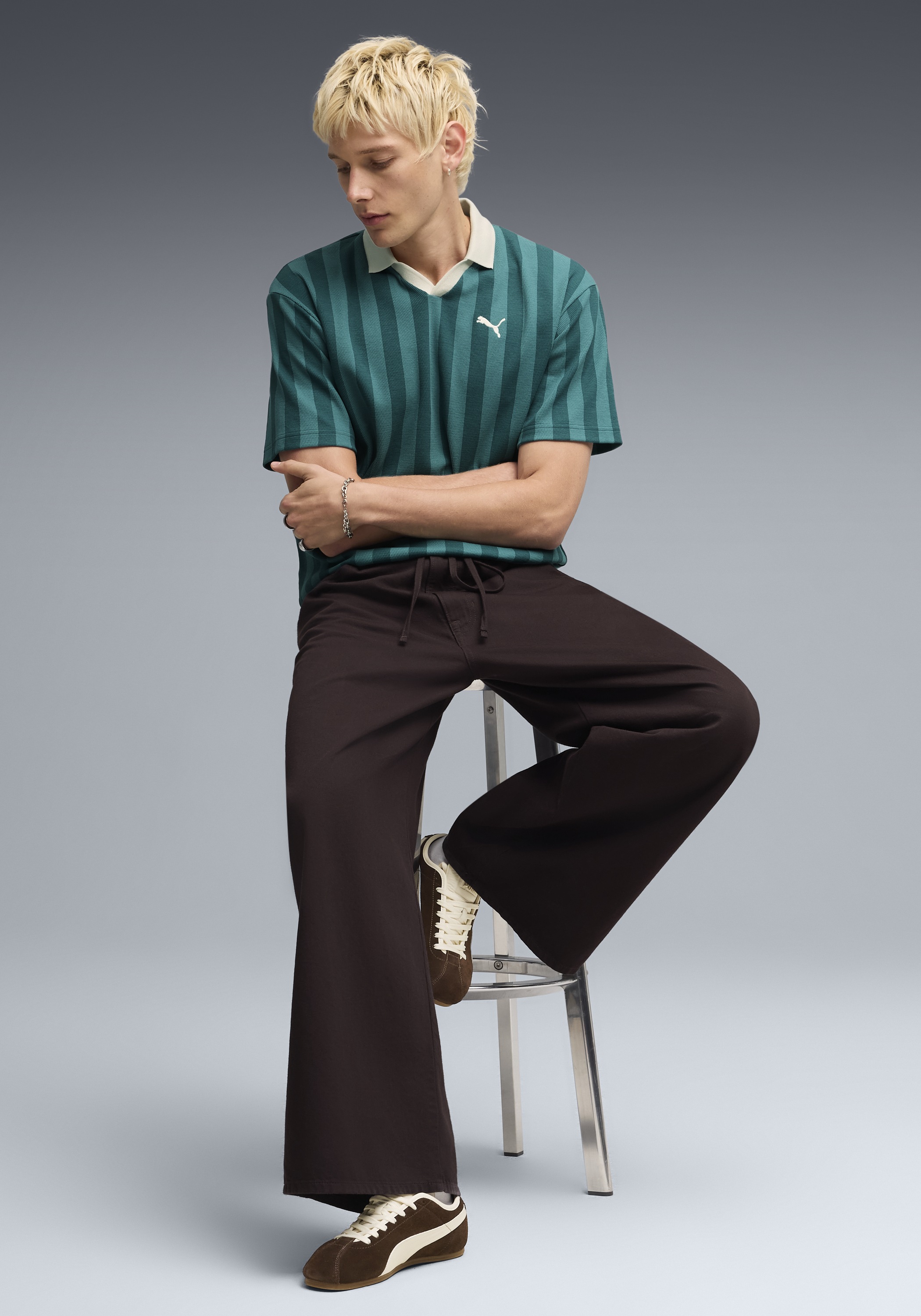 Puma Polo Classique Relaxed Pinnacle Homme pétrole   M 8