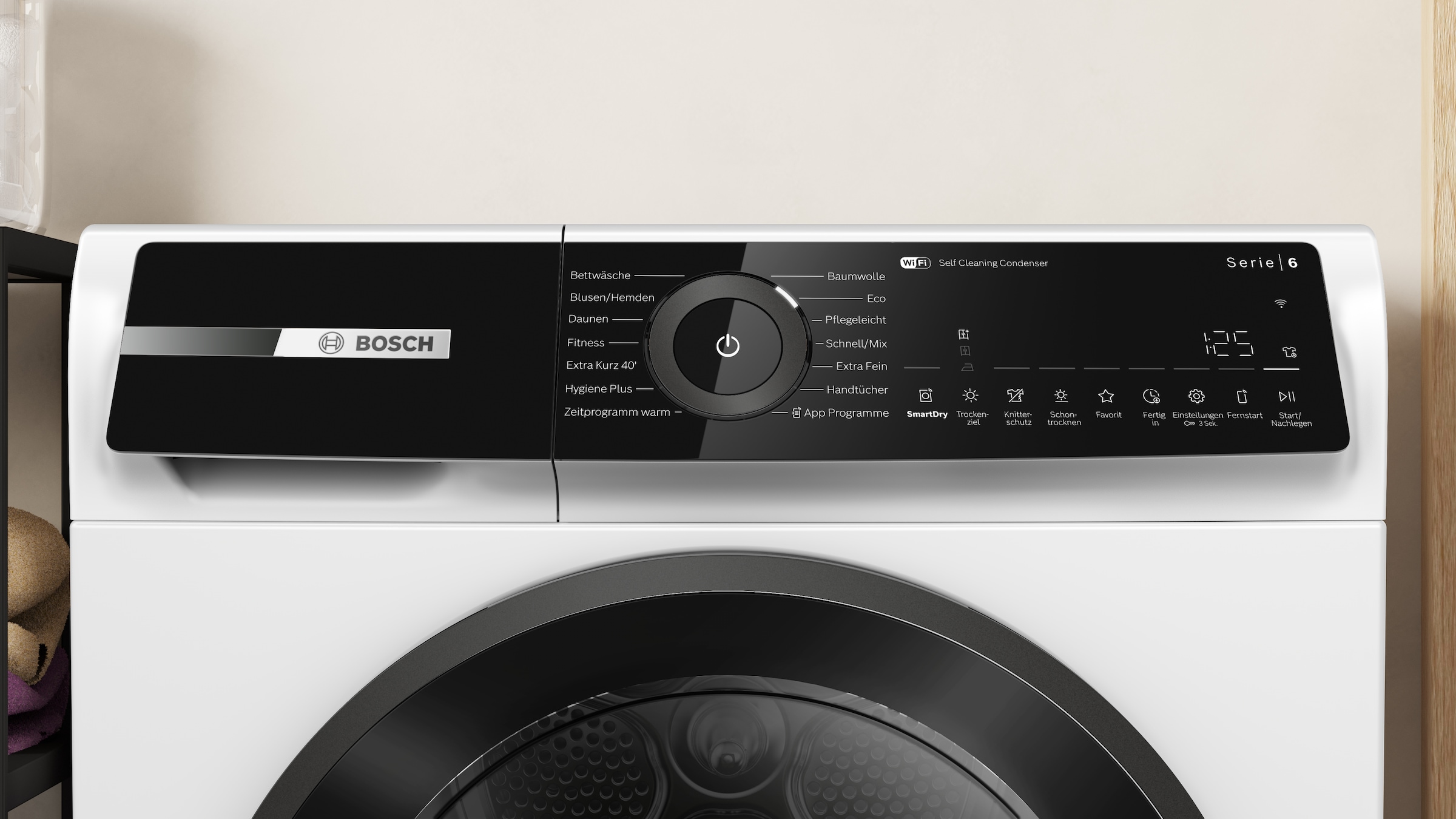 BOSCH Wärmepumpentrockner »WQN245B41« Serie 6 Selbstreinigender Kondensator und Trommelreversierung