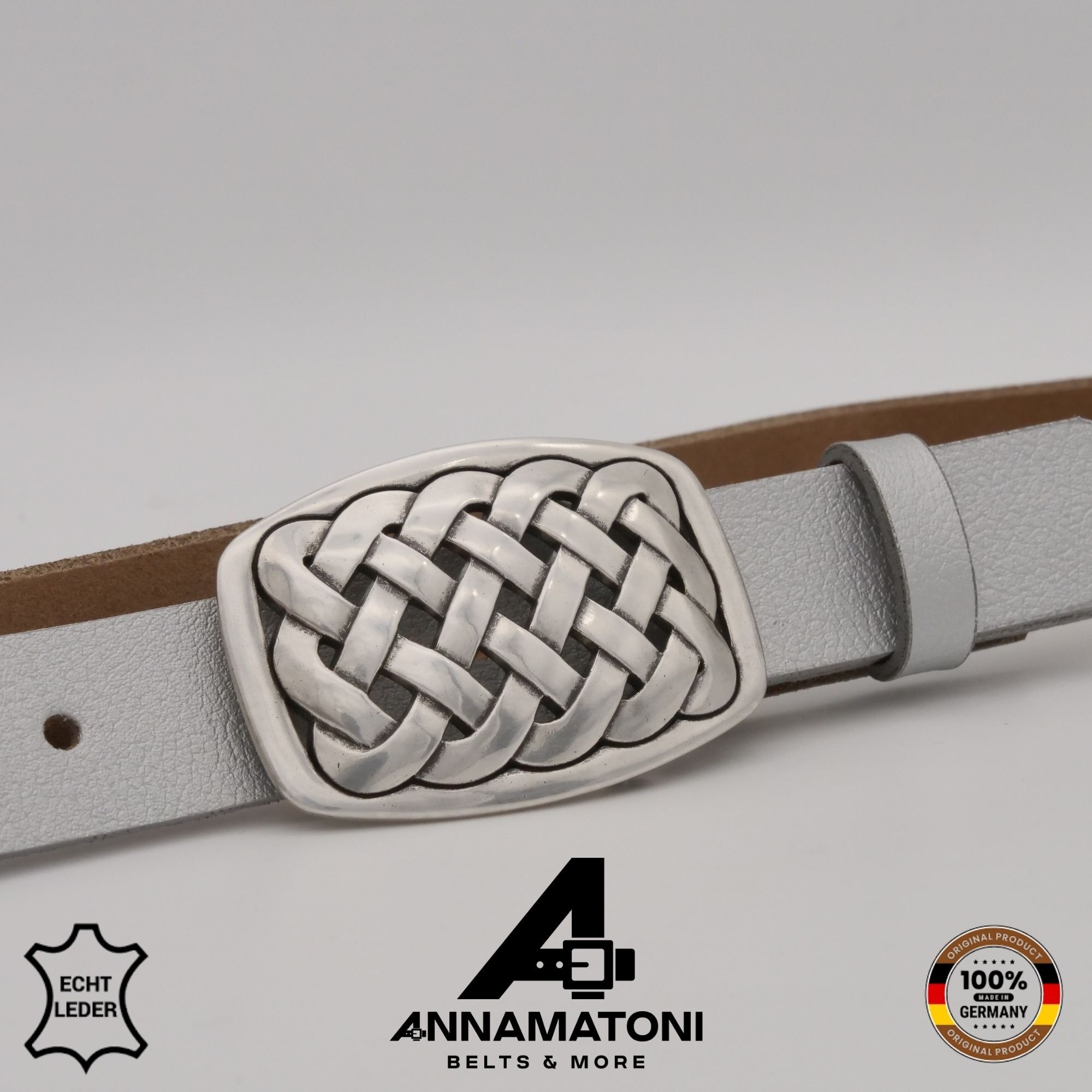 AnnaMatoni Ledergürtel »AnnaMatoni Damen Leder Gürtel 2,5cm Breit echt Leder Gürtel Made«