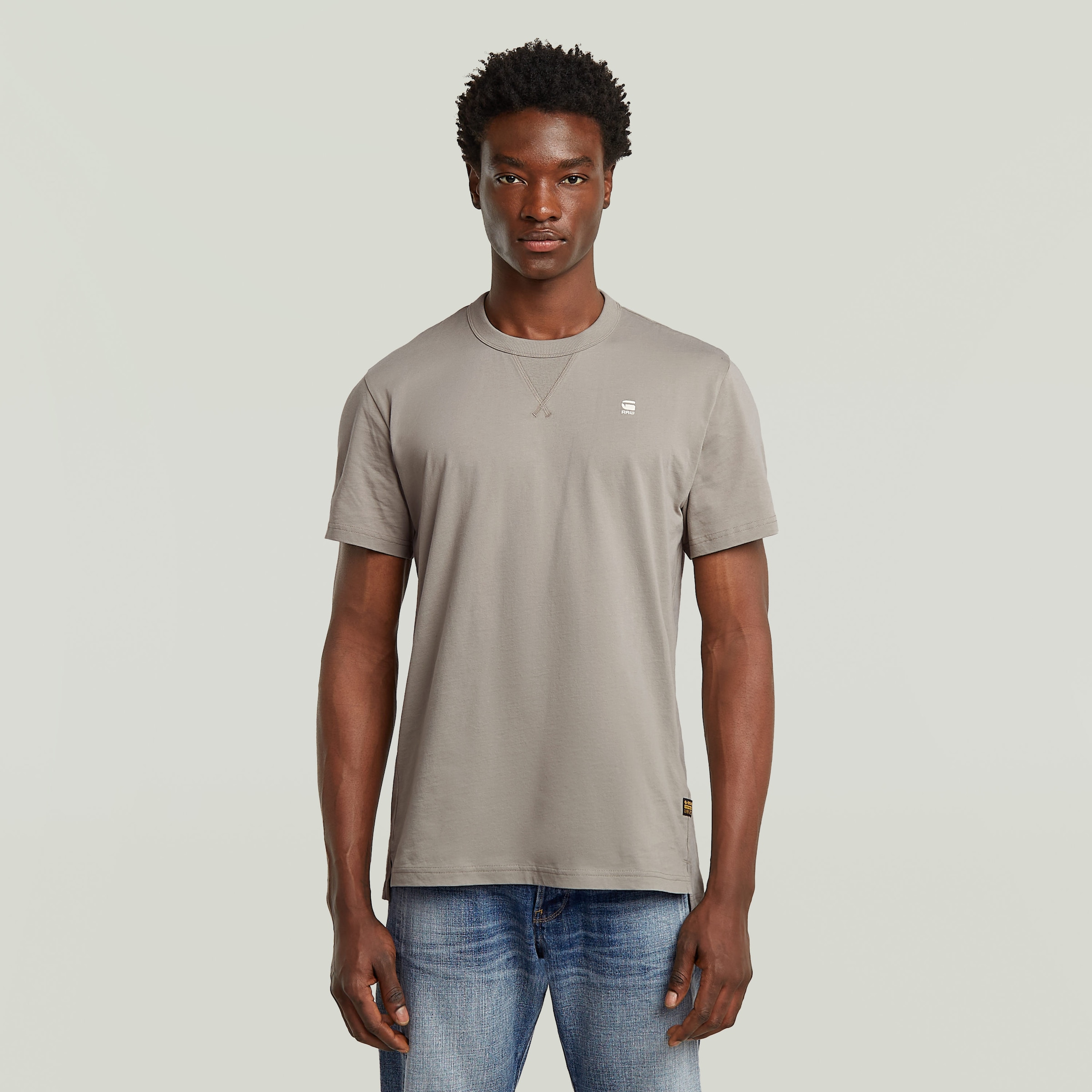 G-STAR T-Shirt "Nifous", Rundhals, mit Rippeinsatz günstig online kaufen