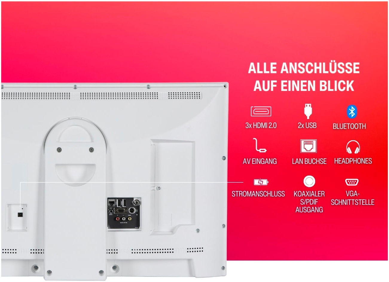 Telefunken LED-Fernseher »mobiler Akku-TV PL32OI«, HD ready, Smart-TV