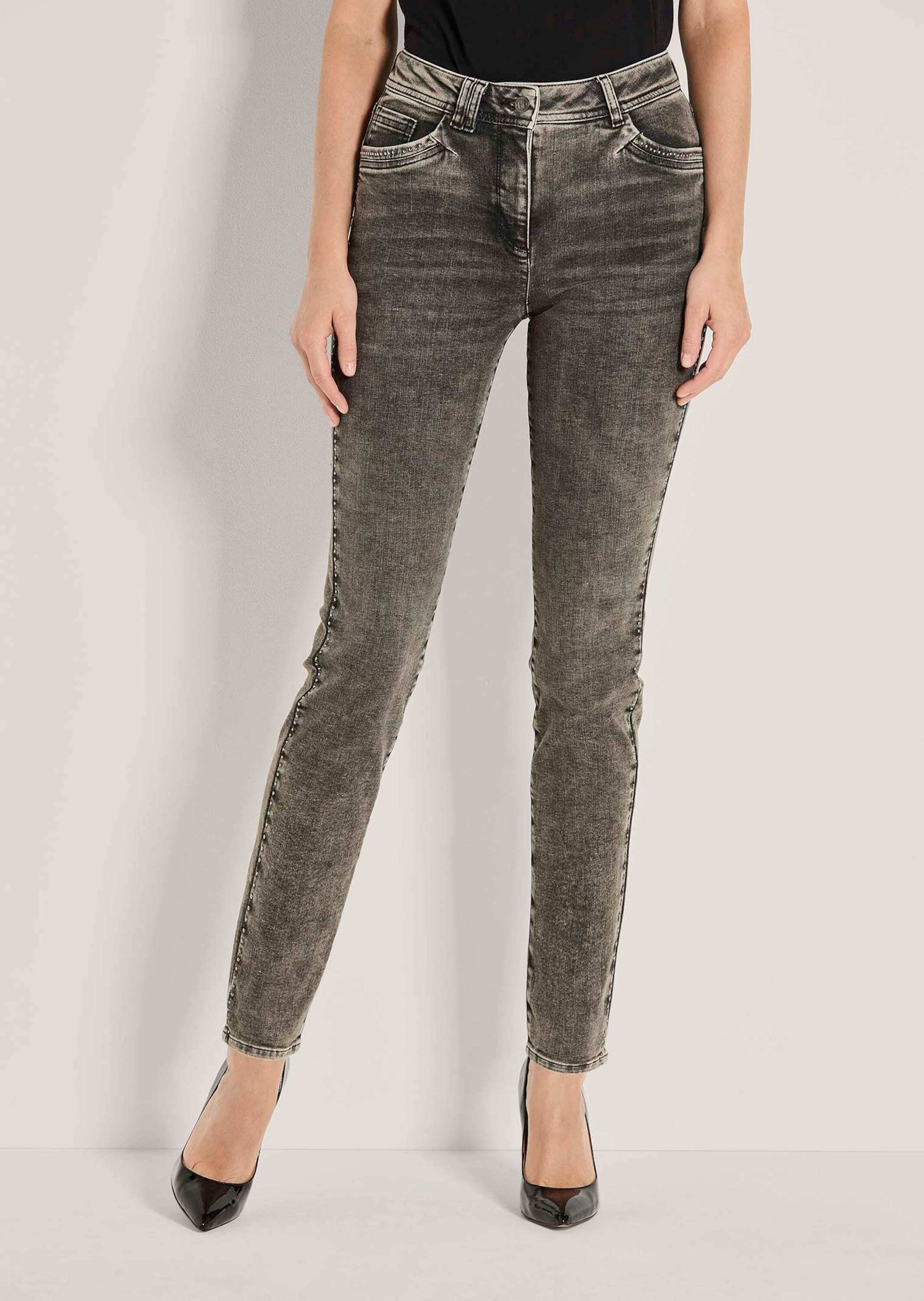 Thumbnail - MADELEINE Regular-fit-Jeans "Jeans Schmale Jeans mit Used-Waschung"