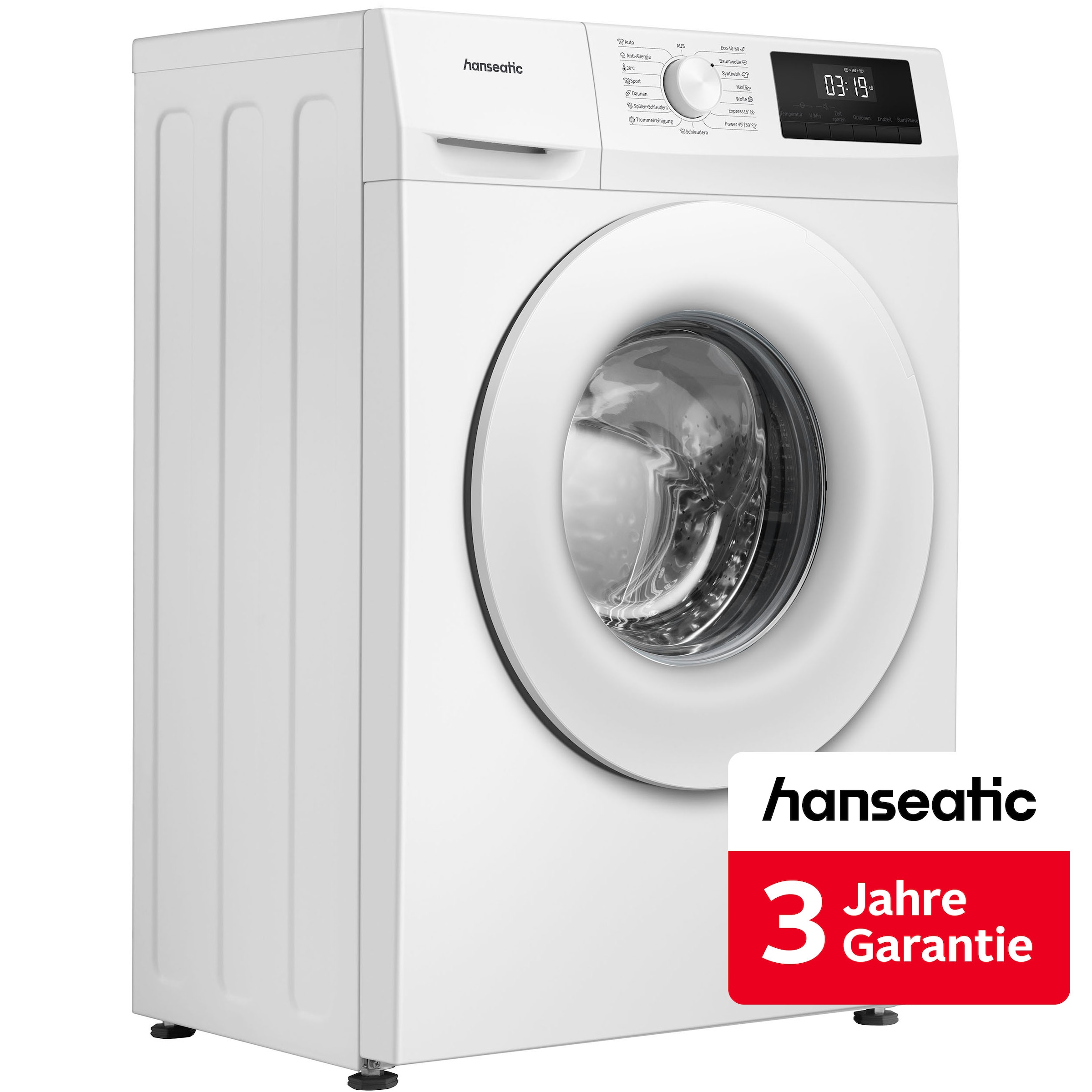Hanseatic Waschmaschine "WME7A4" 7 kg 1400 U/min inkl. 3 Jahre Herstellergarantie
