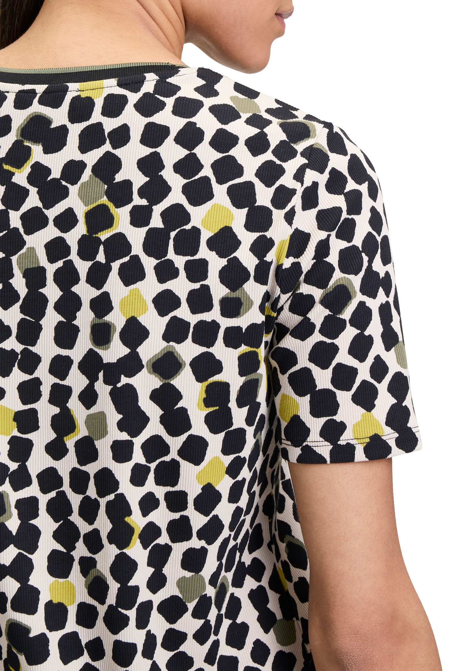 Betty Barclay Kurzarmshirt »Betty Barclay Basic Shirt mit Print«, (1 tlg.), Rippbündchen