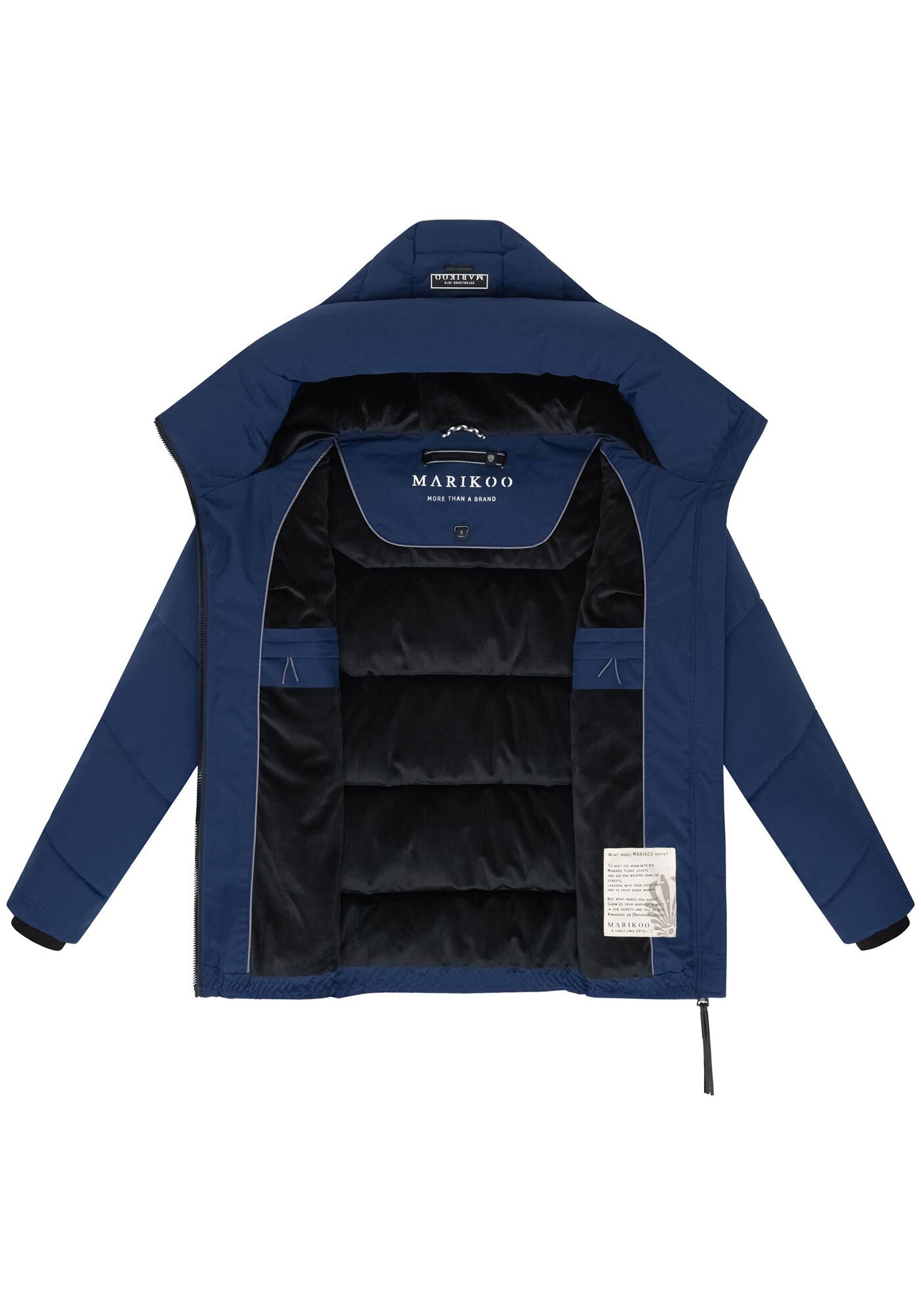 Marikoo Winterjacke »Kuscheltatze«, mit extra hohem Kragen