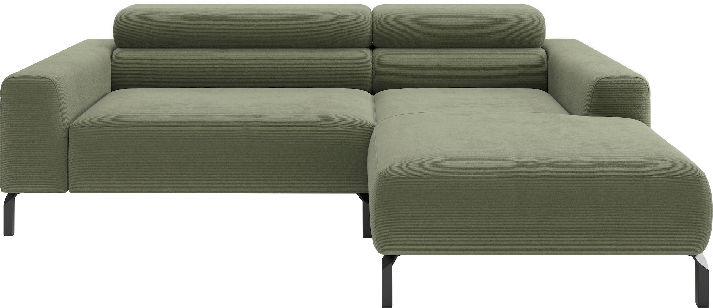 Home affaire Ecksofa "Ecksofa, L-Form, incl. Kopfteilverstellung, Breite 223 cm" wahlweise elektrische Sitztiefenverstellung