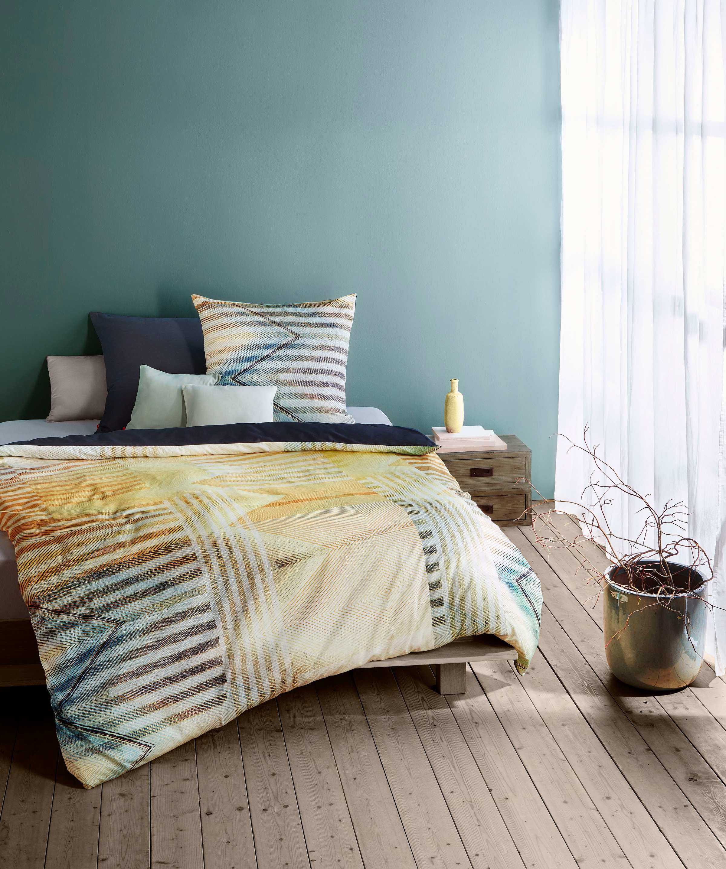fleuresse Bettwäsche "Bed Art S" 2 Stk. tlg. Mako Satin-Bettwäsche aus 100% günstig online kaufen