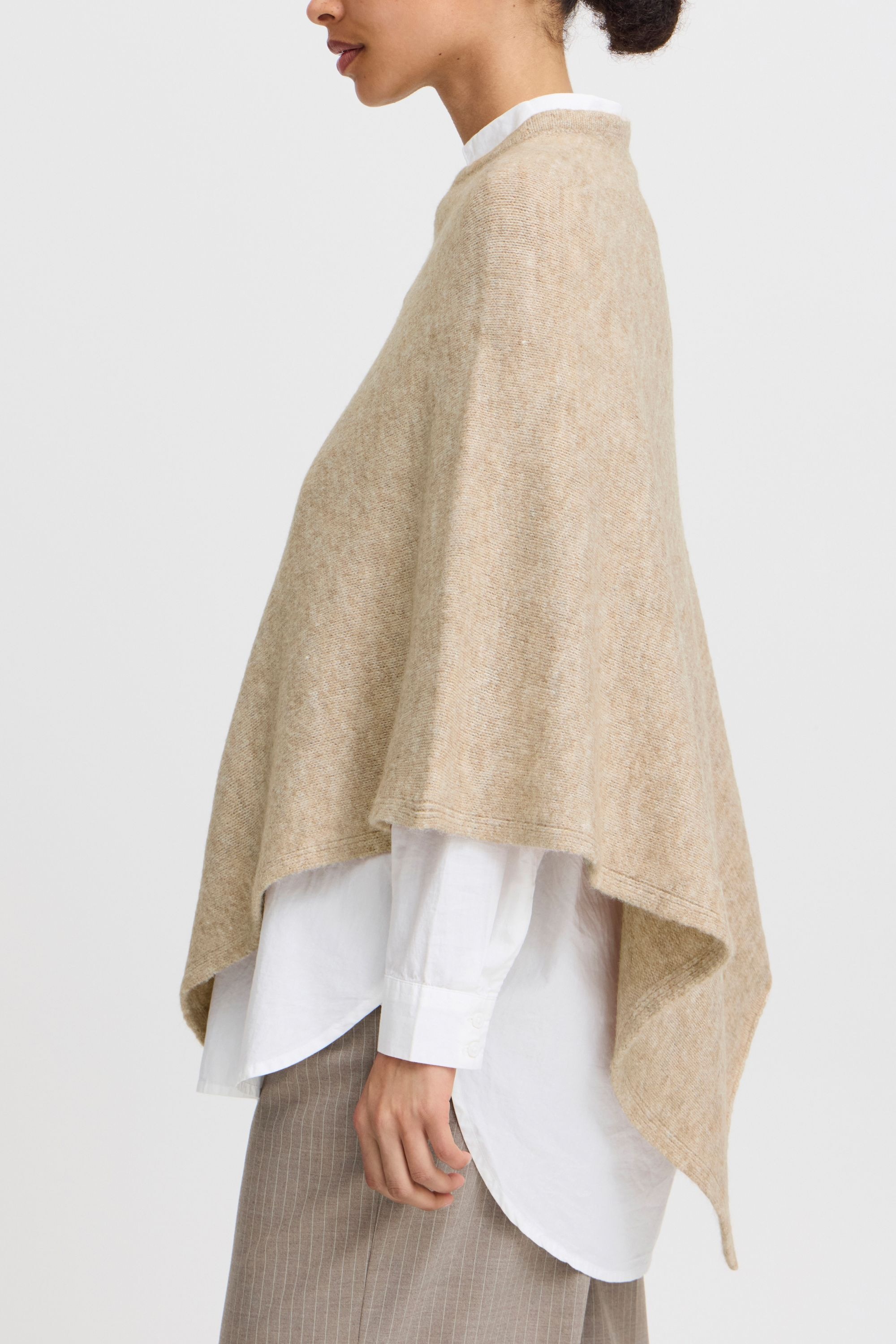 b.young Strickpullover »Strickpullover BYVIKSI PONCHO 2 -«