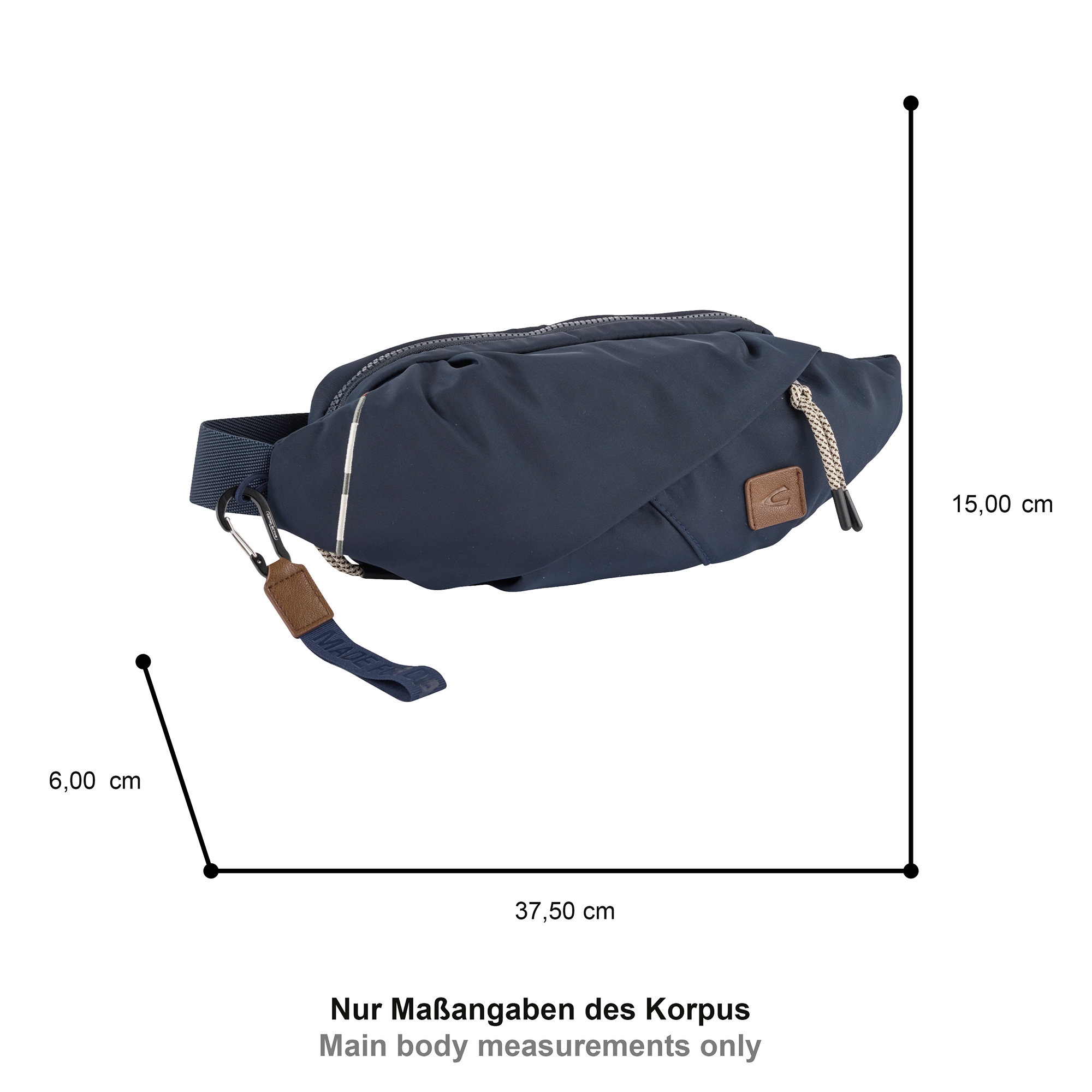 camel active Bauchtasche »Aurum«, aus recyceltem, robusten Nylon leichtgewichtig mit feinen Details