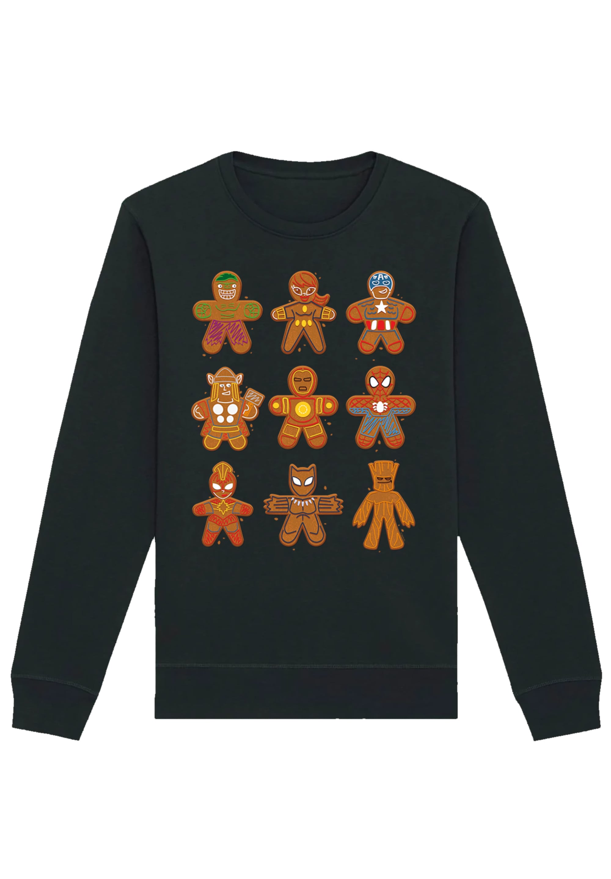 F4NT4STIC Sweatshirt »Marvel Universe Christmas Gingerbread Avengers«, Premium Qualität