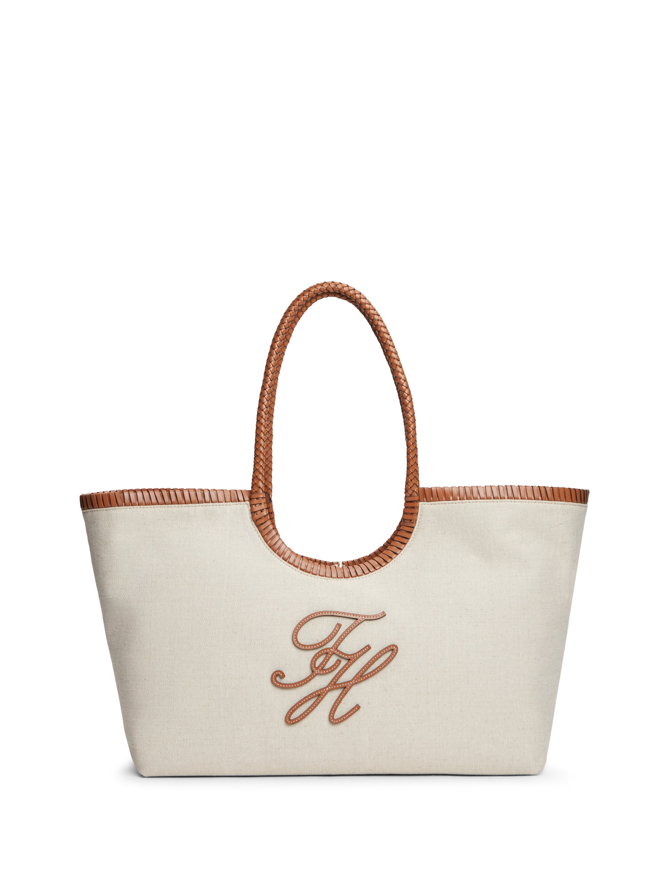 Tommy Hilfiger Tragetasche "TH ELEV SUMM MAXI TOTE CANVAS" Damen Schultertasche, Henkeltasche mit kontrastiven Schulterriemen