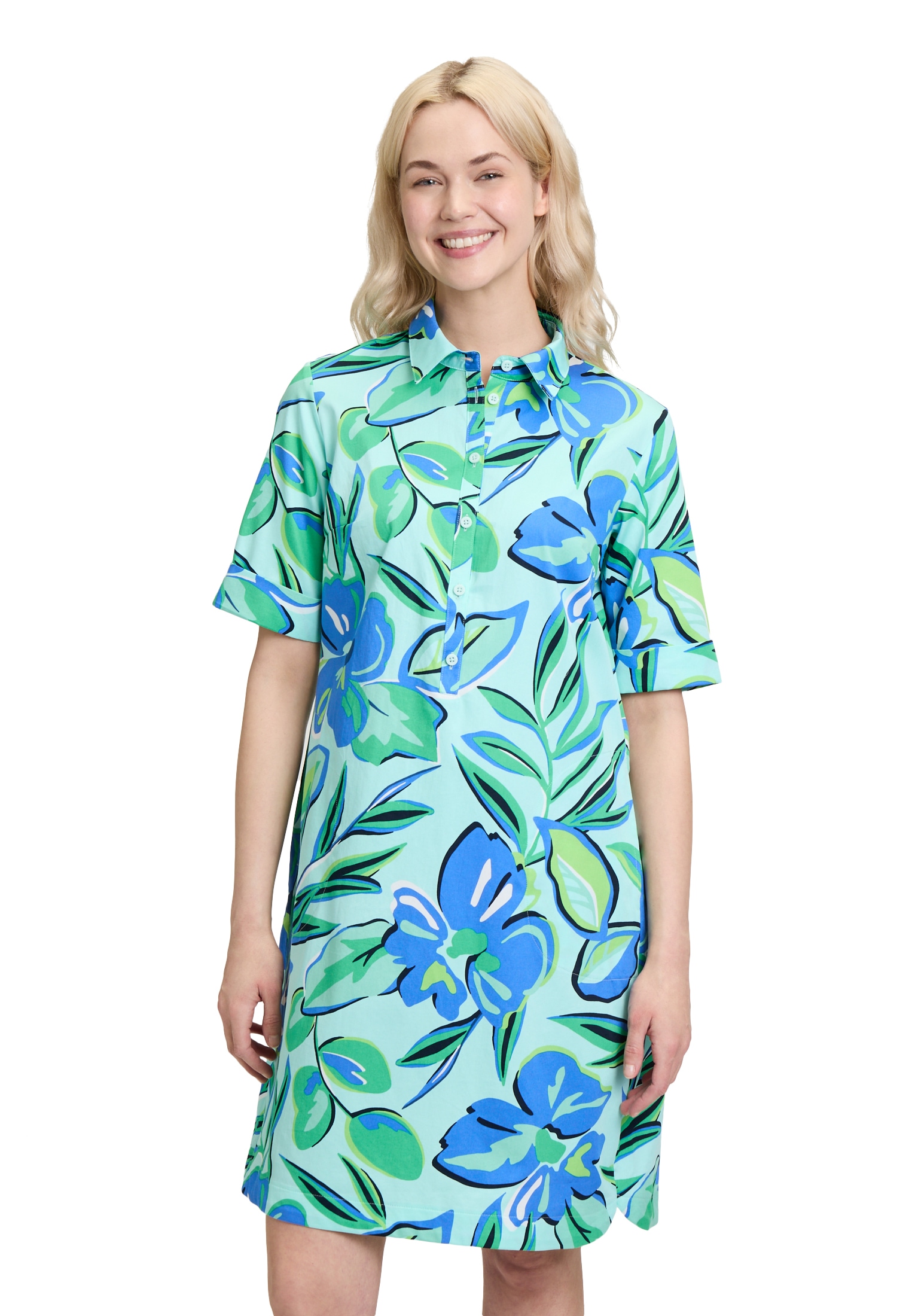 Betty Barclay Hemdblusenkleid "Damen Sommerkleid Hemdblusenkleid mit Aufdru günstig online kaufen