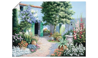 Wandbild »Ein kleines Paradies«, Garten, (1 St.)