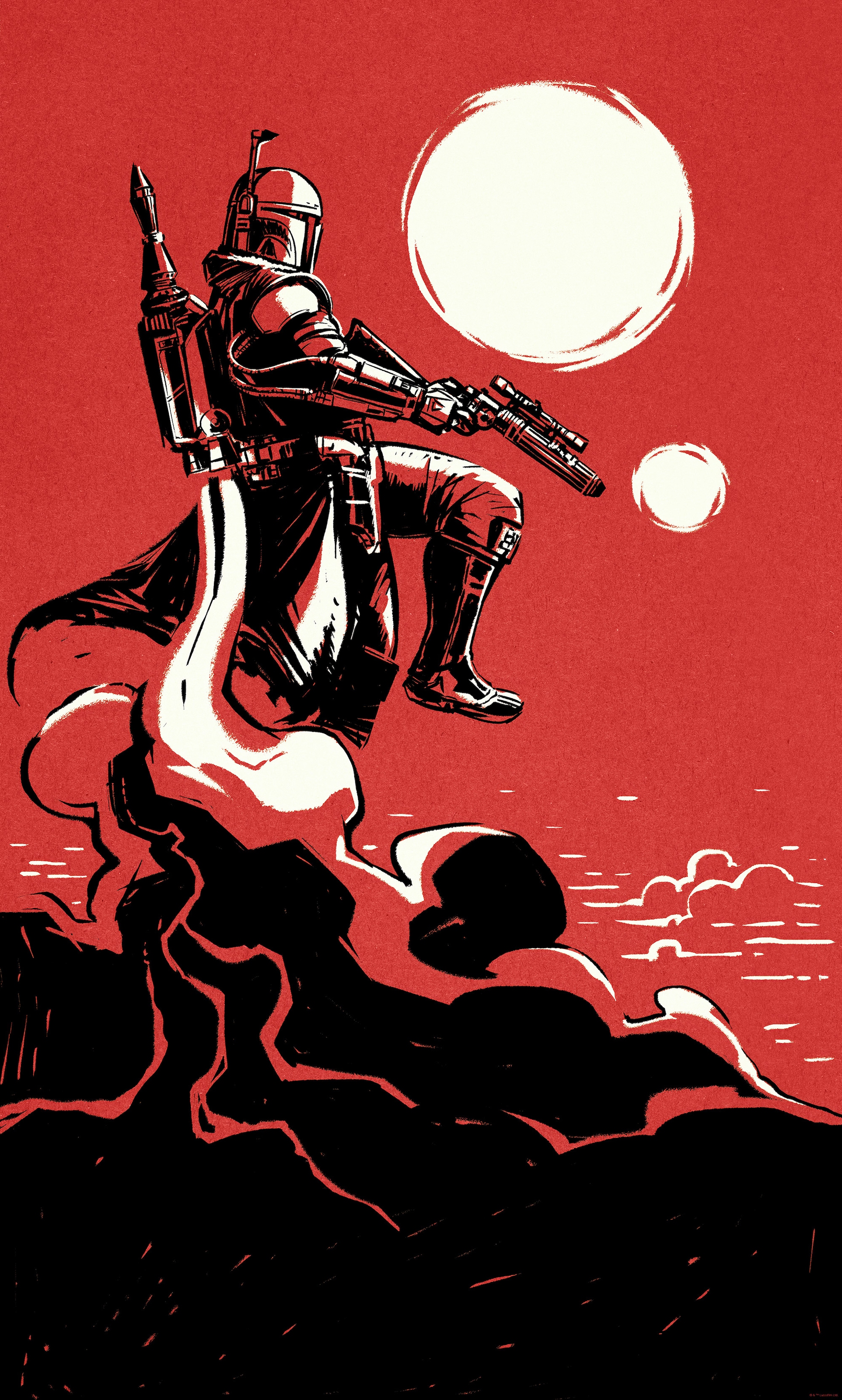 Komar Kindertapete »Star Wars Boba Fett The Bounty Hunter«, bedruckt