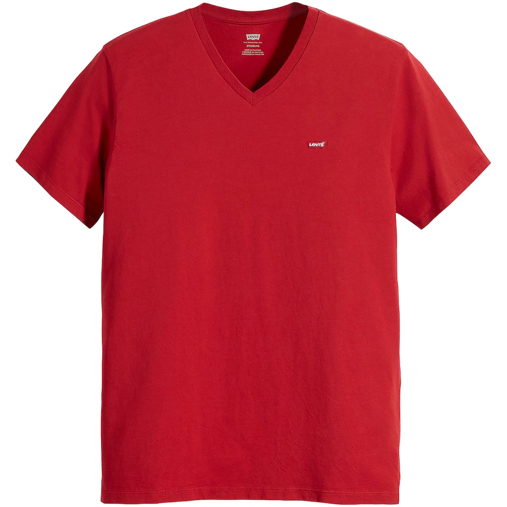 Levi's® V-Shirt »LE ORIGINAL HM VNECK«, mit Logostickerei