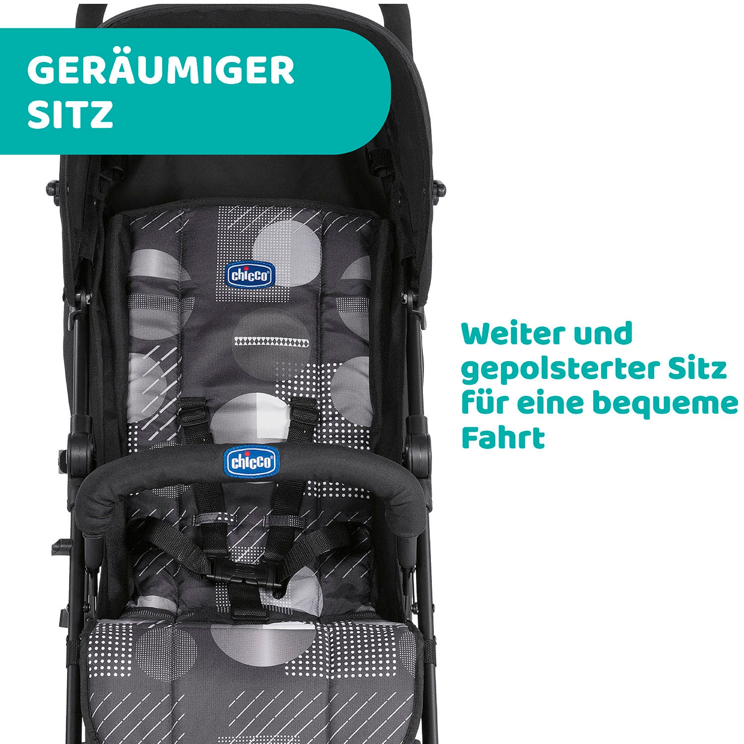 Chicco Kinder-Buggy »London, matrix«, mit schwenk- und feststellbaren Vorderrädern;