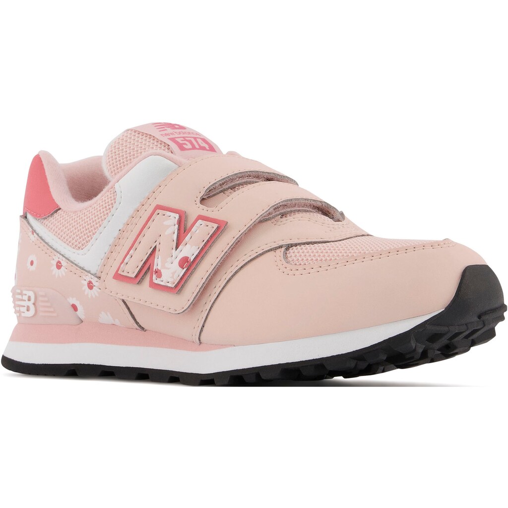 Schuhe Mädchenschuhe New Balance Sneaker »PV 574 Flower Power« rosa-geblümt Schuhe Mädchenschuhe New Balance Sneaker »PV 574 Flower Power« rosa-geblümt