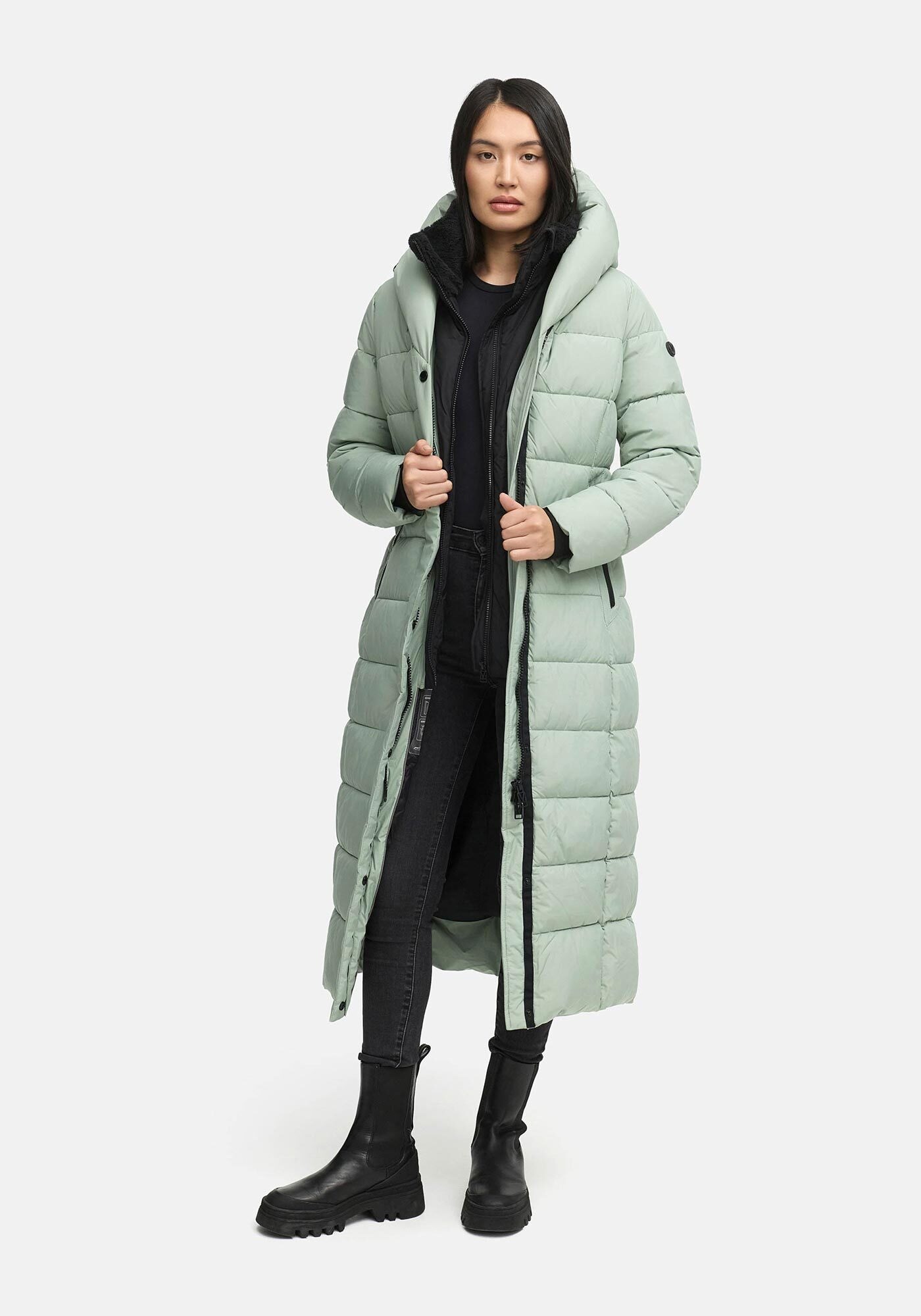 Marikoo Winterjacke "Pakoraa", extra langer Winter Mantel mit abnehmbaren I günstig online kaufen
