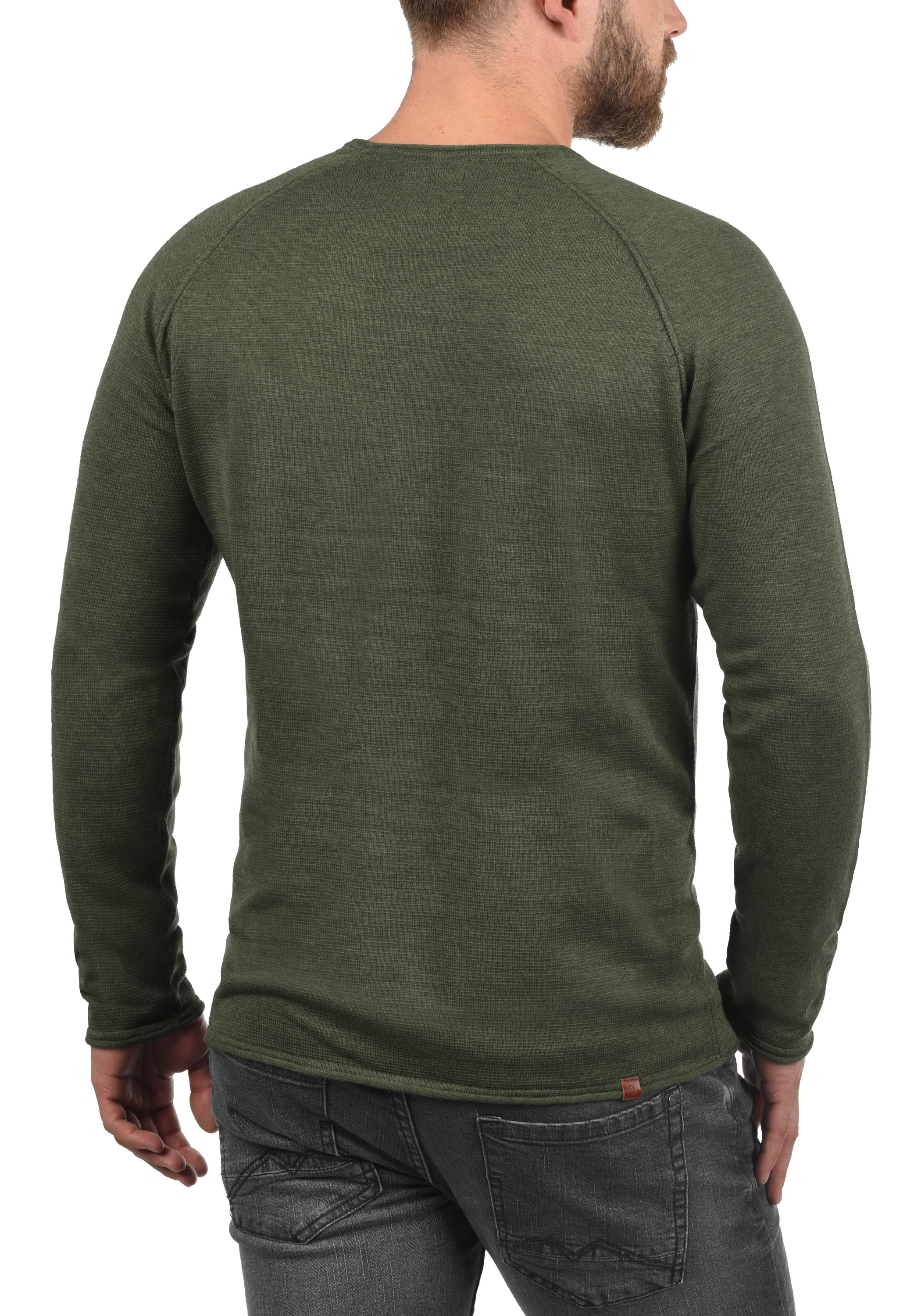 Blend Strickpullover »BHJohn« Strickpullover mit aufgerollten Säumen