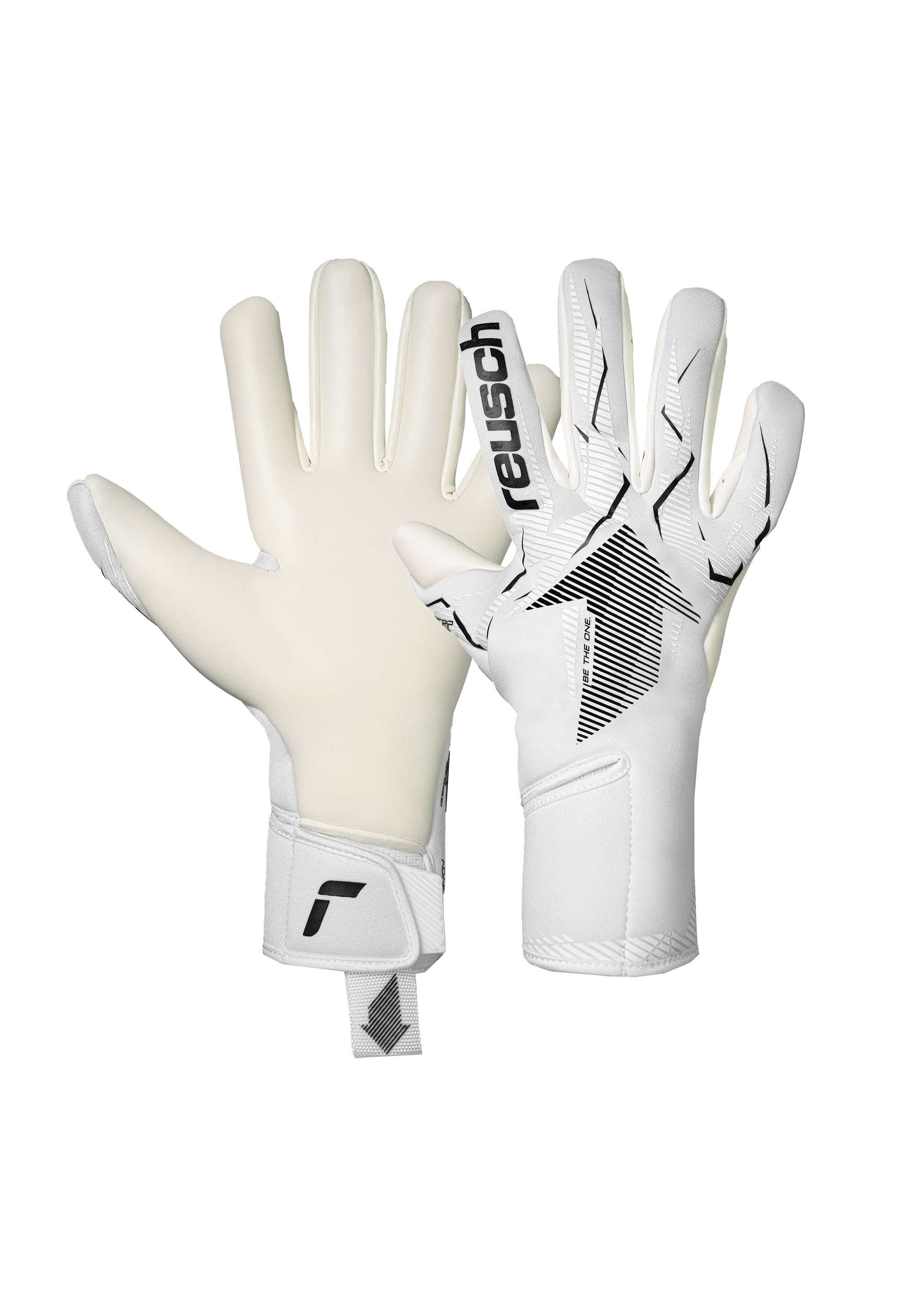 Reusch Damen Schwarz/Weiß Torwarthandschuhe "Fastgrip Gold X", Gr. 10.5, (, ), 53% Latex, 36% Polyester, 6% Lederimitat, 3% Polyamid, Handschuh... - Image 3