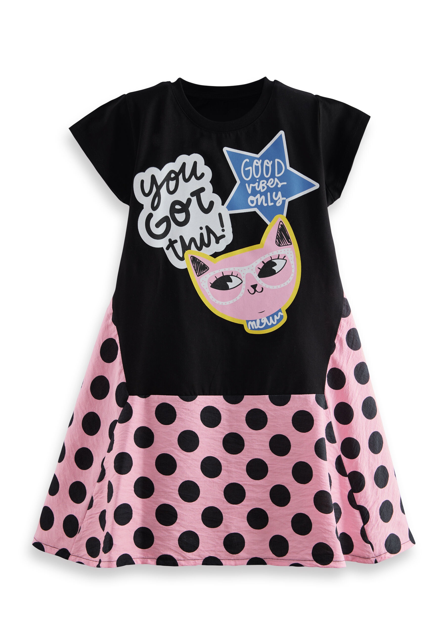 Denokids Sommerkleid »Cool Kitty«, mit Kätzchen-Design