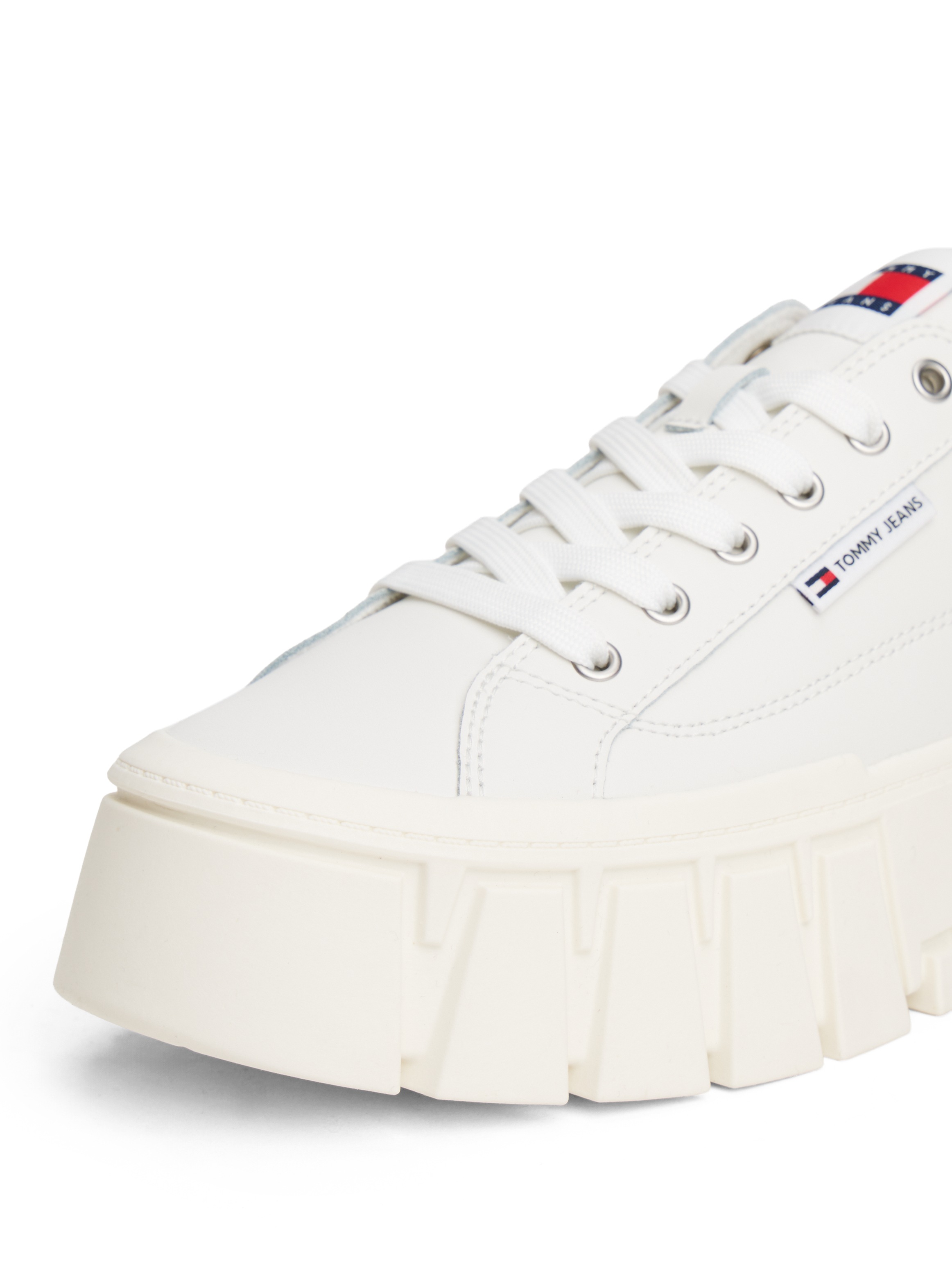 Thumbnail - Tommy Jeans Plateausneaker "TJW VULC FLATFORM LEATHER", Freizeitschuh, Halbschuh, Schnürschuh mit dezenten Ziernähten